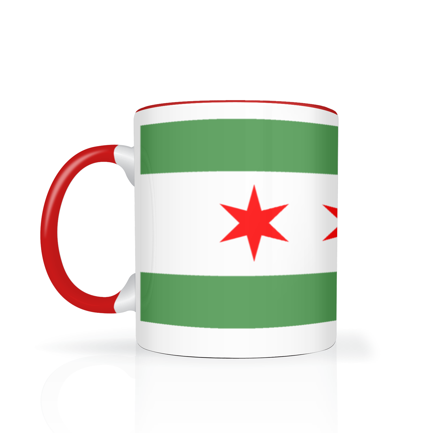 Chicago Flag Green River 11oz 2 Tone Mug