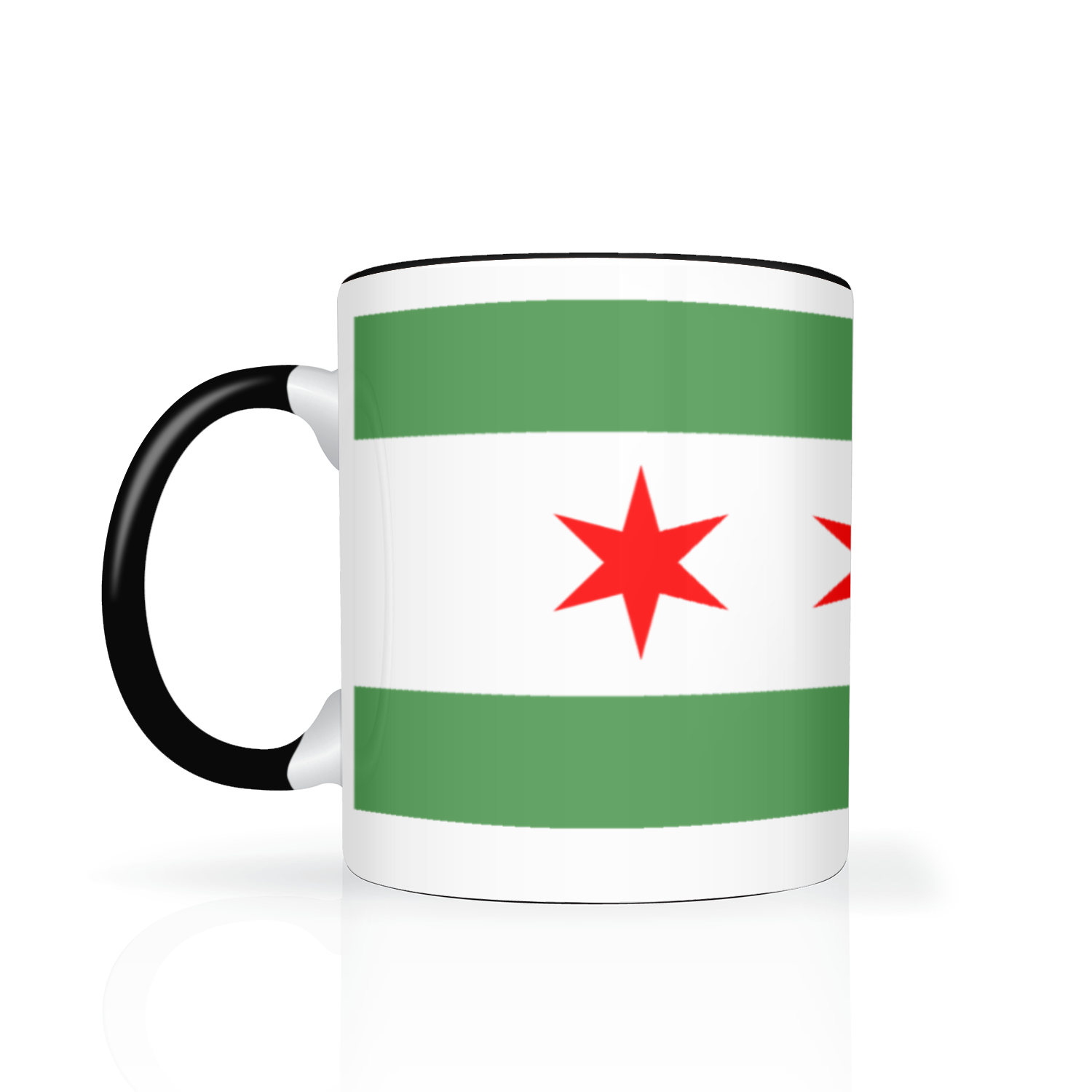 Chicago Flag Green River 11oz 2 Tone Mug