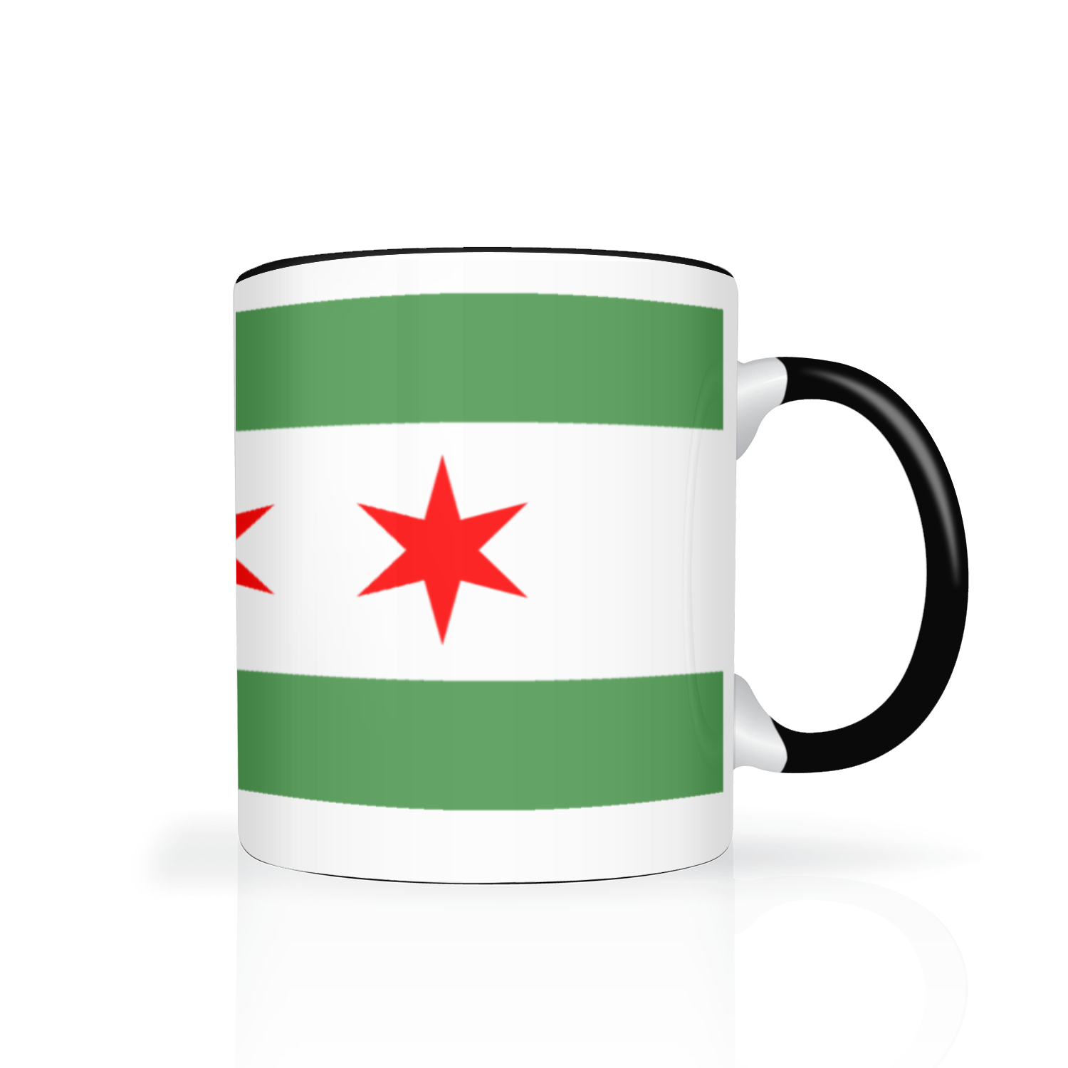 Chicago Flag Green River 11oz 2 Tone Mug