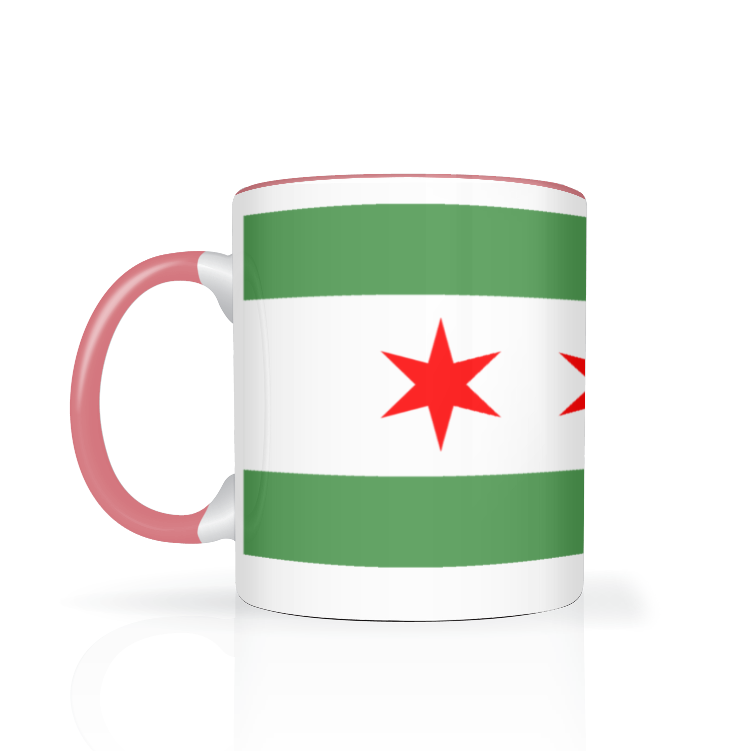 Chicago Flag Green River 11oz 2 Tone Mug