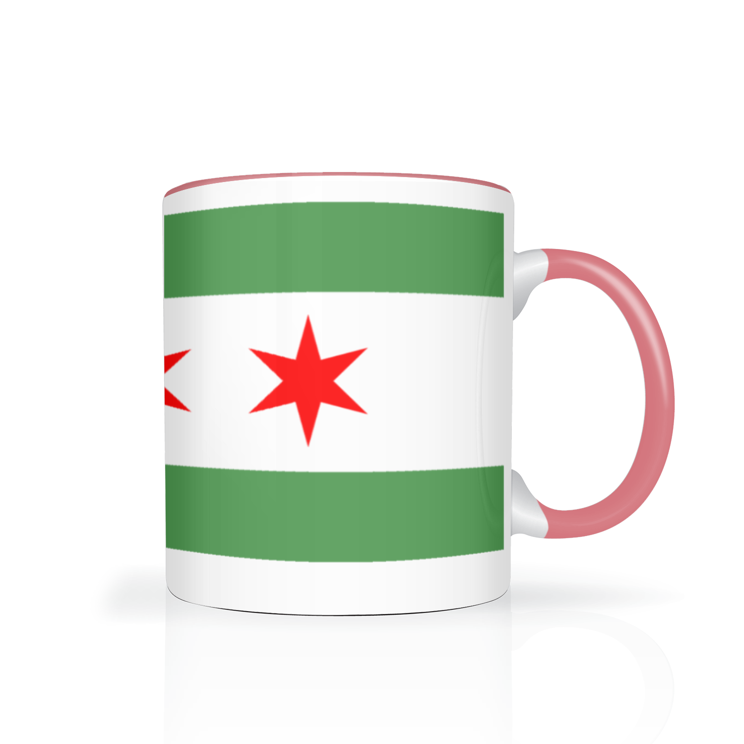 Chicago Flag Green River 11oz 2 Tone Mug