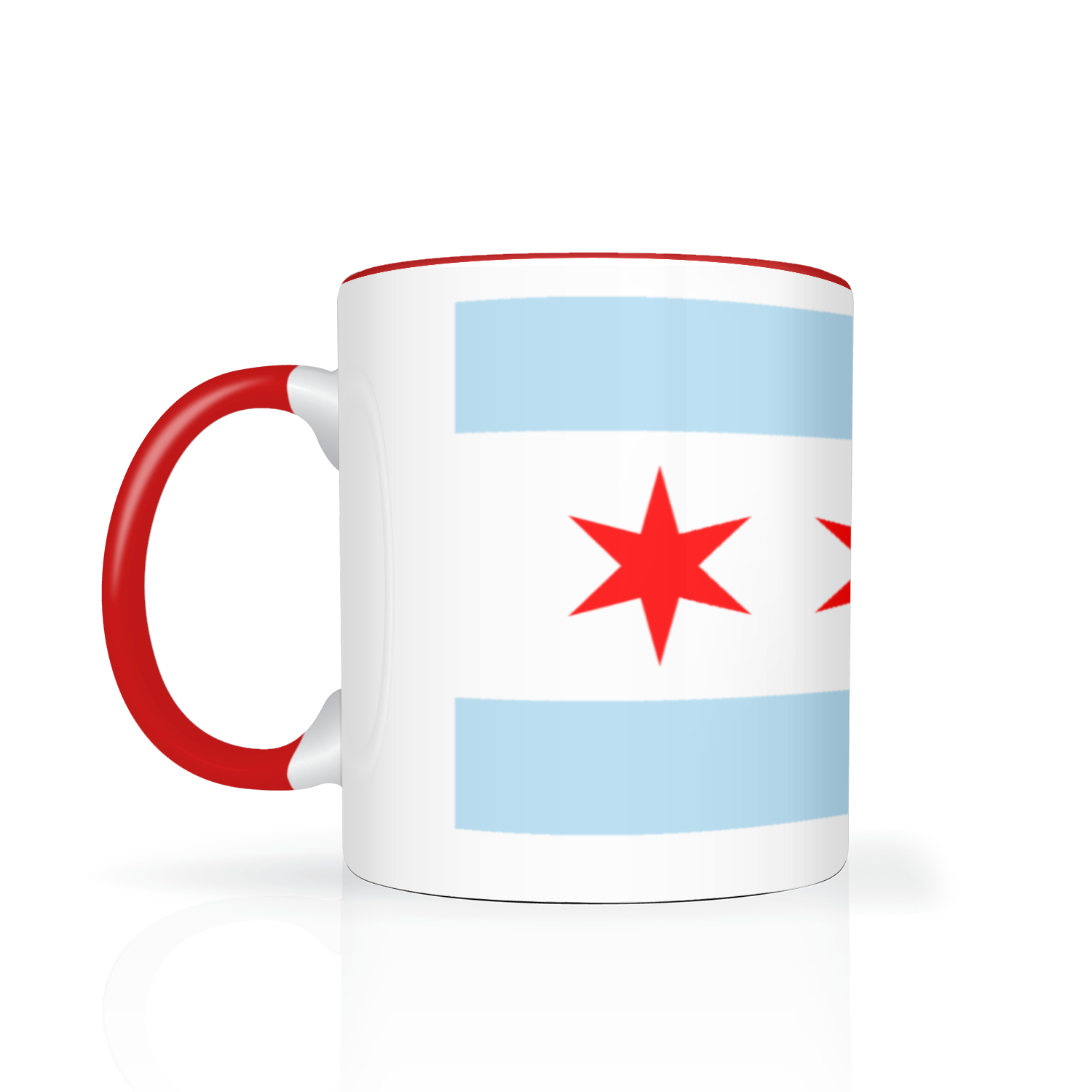 Chicago Flag Single Pot Leaf 11oz 2 Tone Mug