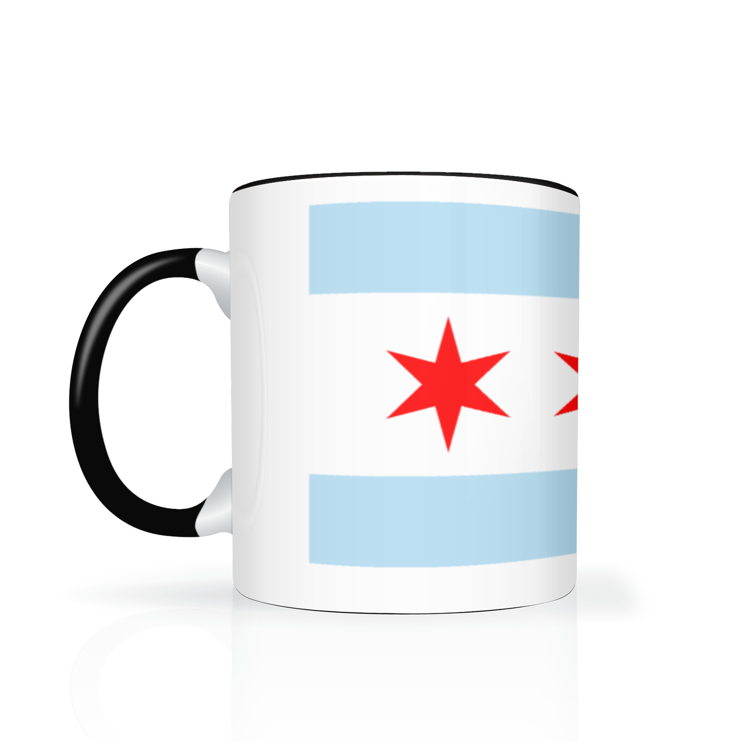 Chicago Flag Single Pot Leaf 11oz 2 Tone Mug