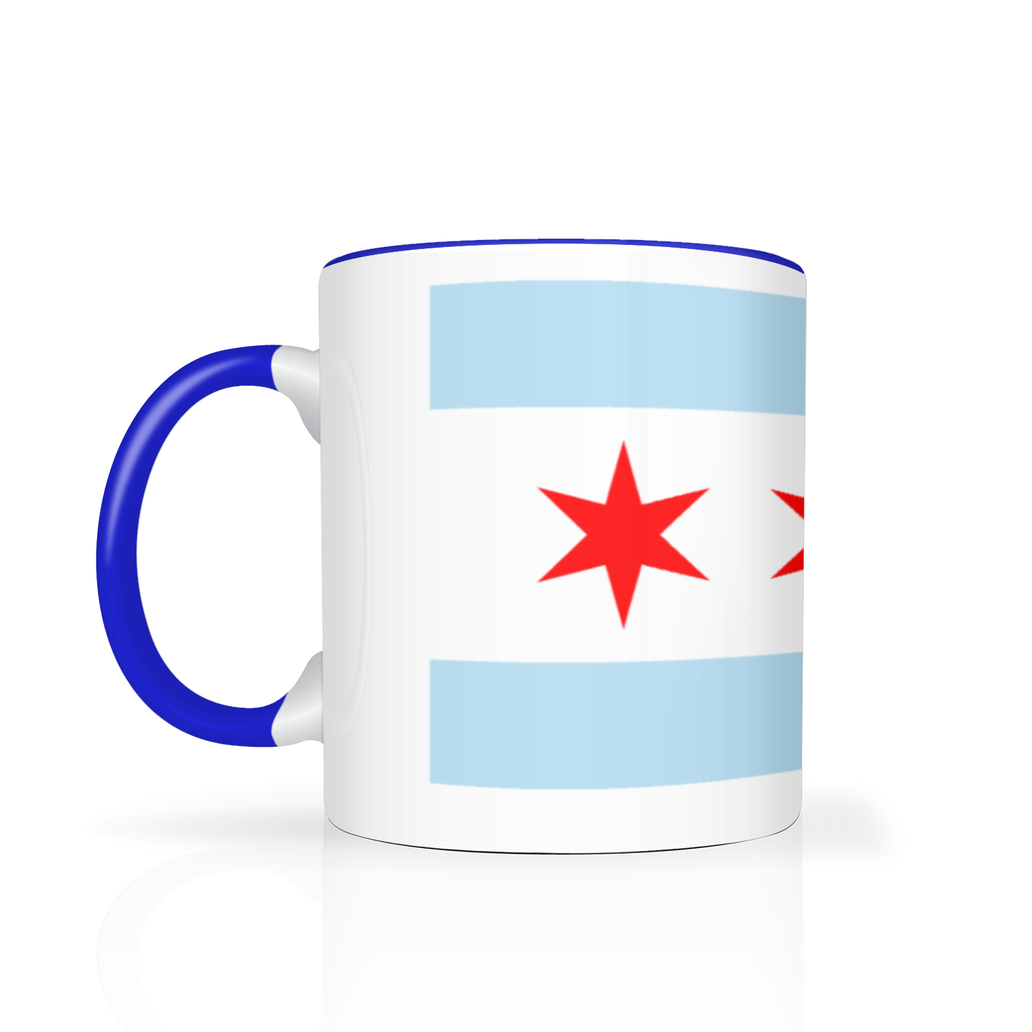 Chicago Flag Single Pot Leaf 11oz 2 Tone Mug