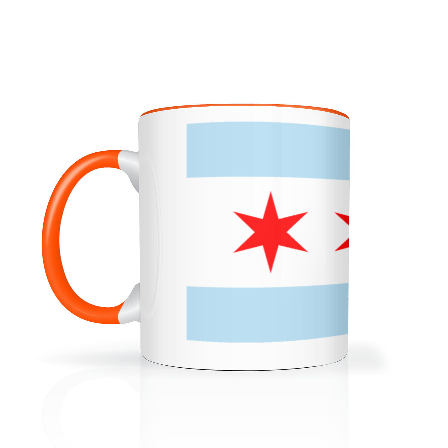 Chicago Flag Single Pot Leaf 11oz 2 Tone Mug