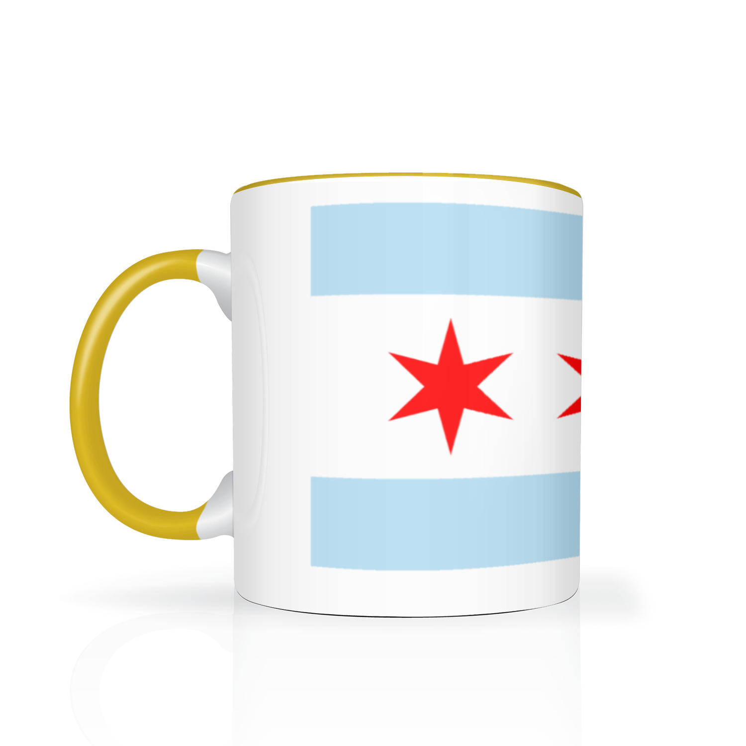 Chicago Flag Single Pot Leaf 11oz 2 Tone Mug