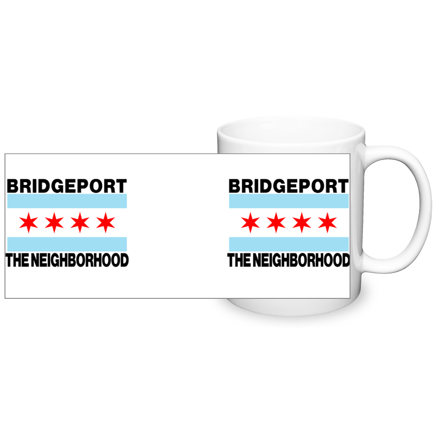 Chicago Flag Bridgeport 11oz 2 Tone Mug
