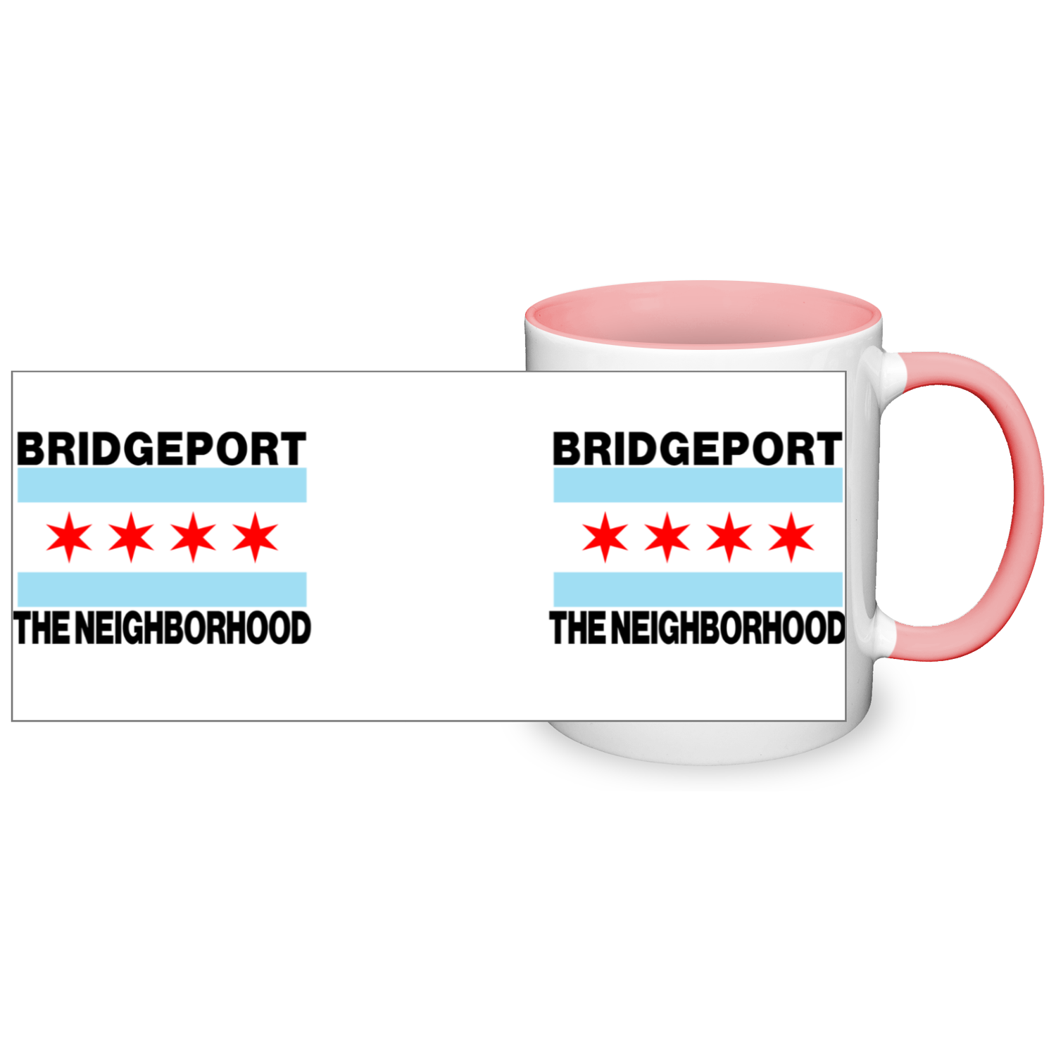 Chicago Flag Bridgeport 11oz 2 Tone Mug