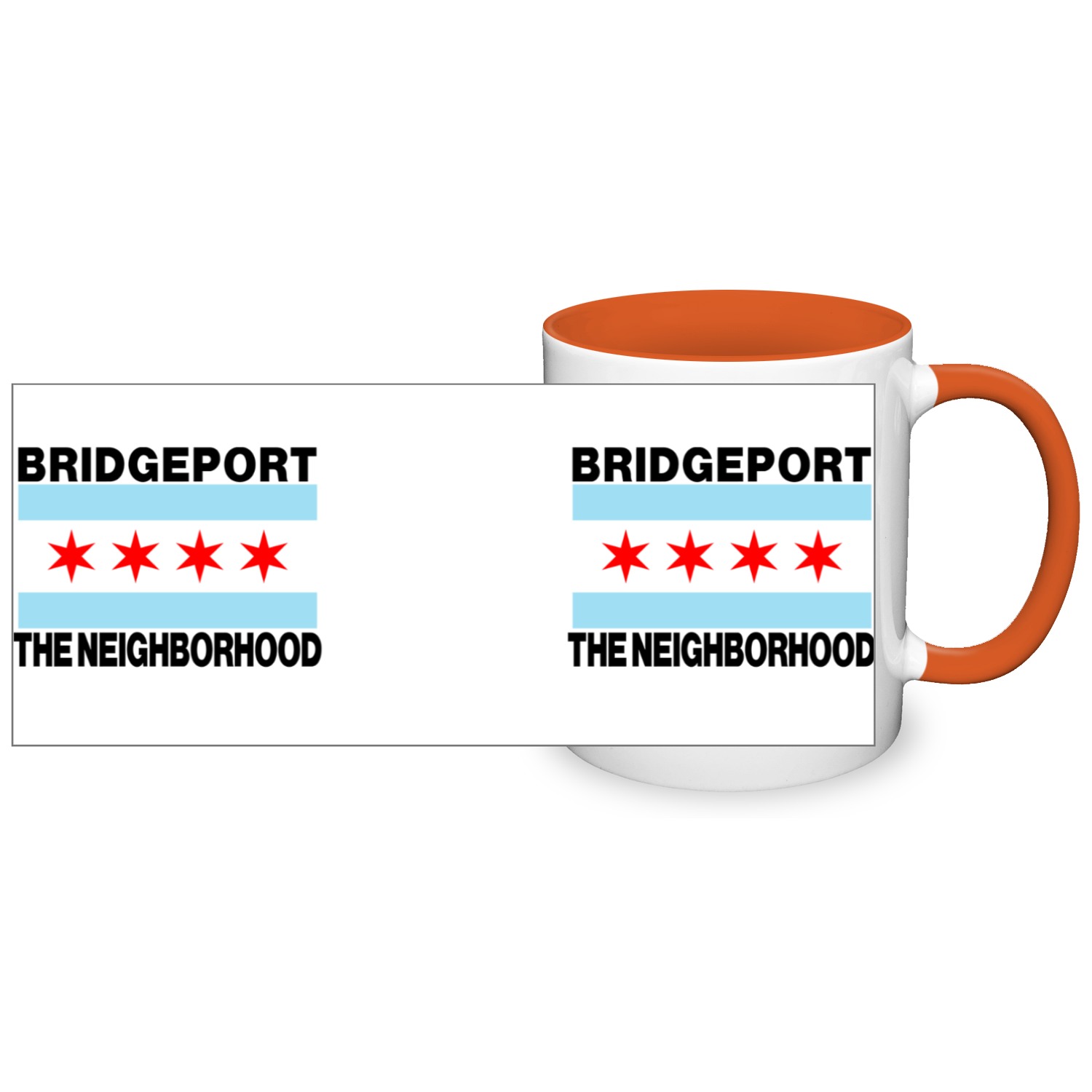 Chicago Flag Bridgeport 11oz 2 Tone Mug