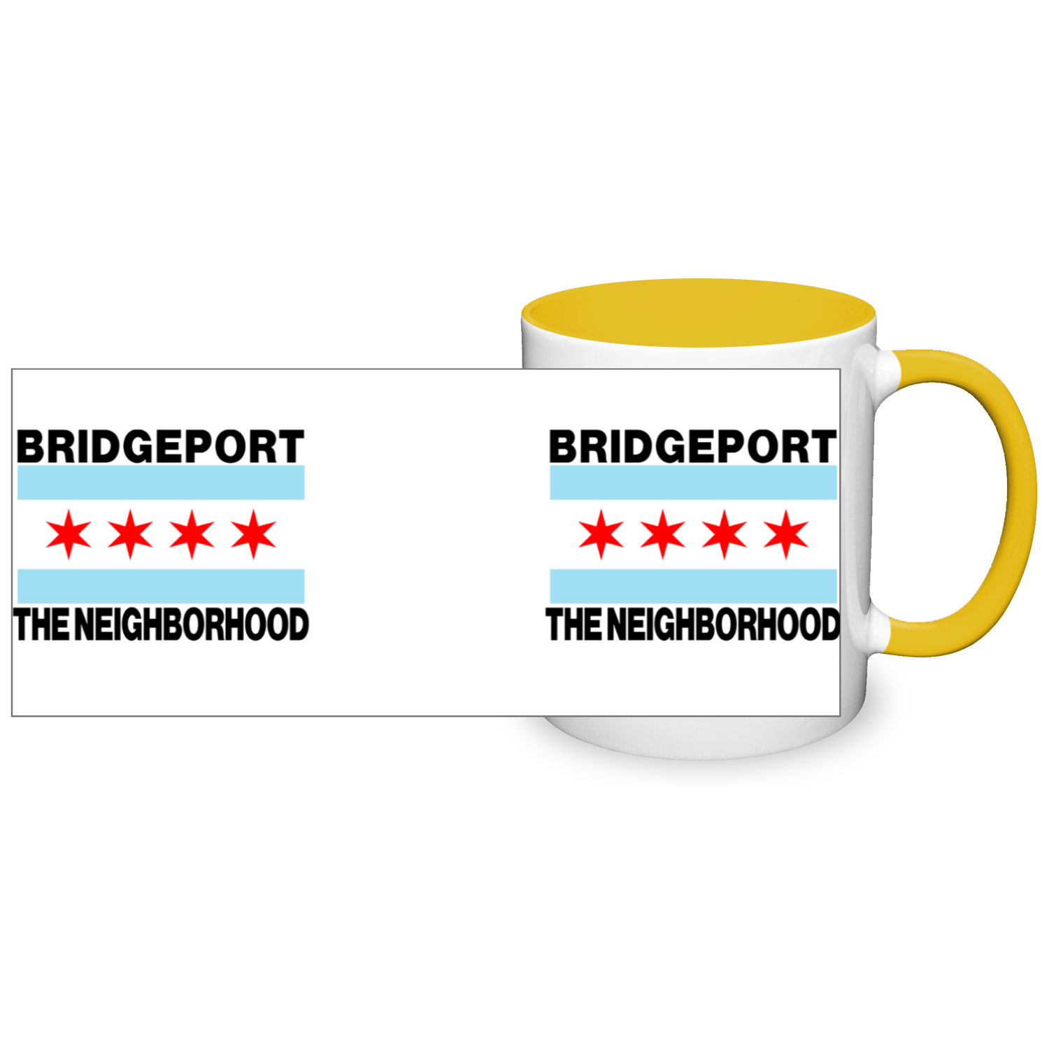 Chicago Flag Bridgeport 11oz 2 Tone Mug