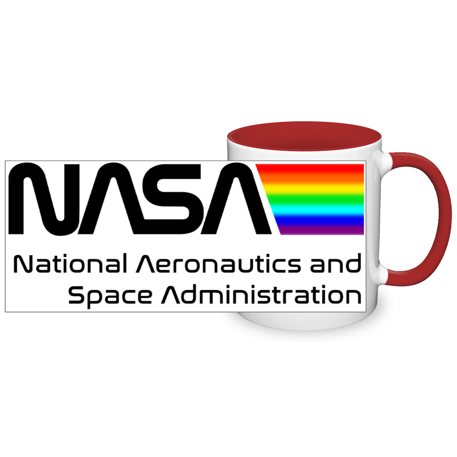 NASA Space Logo 11oz 2 Tone Mug