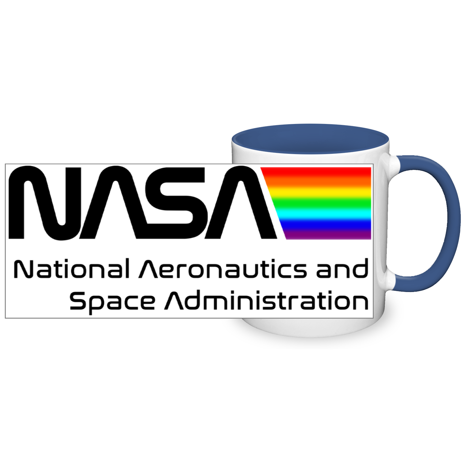 NASA Space Logo 11oz 2 Tone Mug