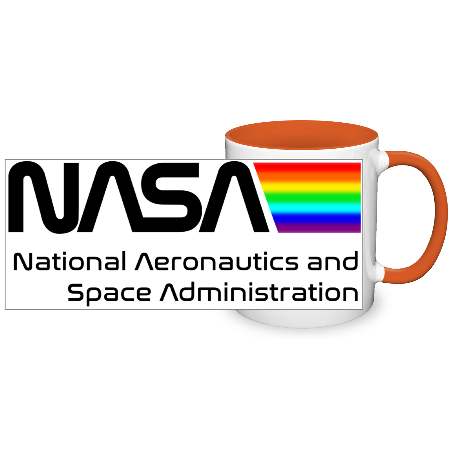NASA Space Logo 11oz 2 Tone Mug