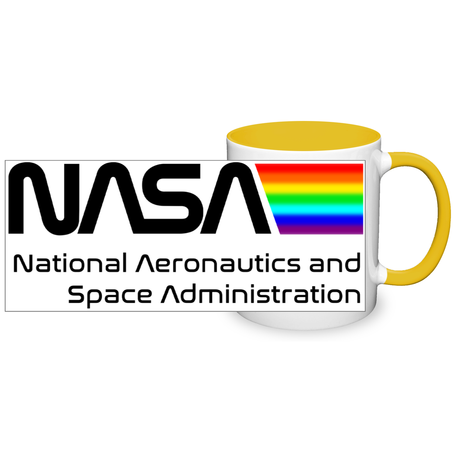 NASA Space Logo 11oz 2 Tone Mug