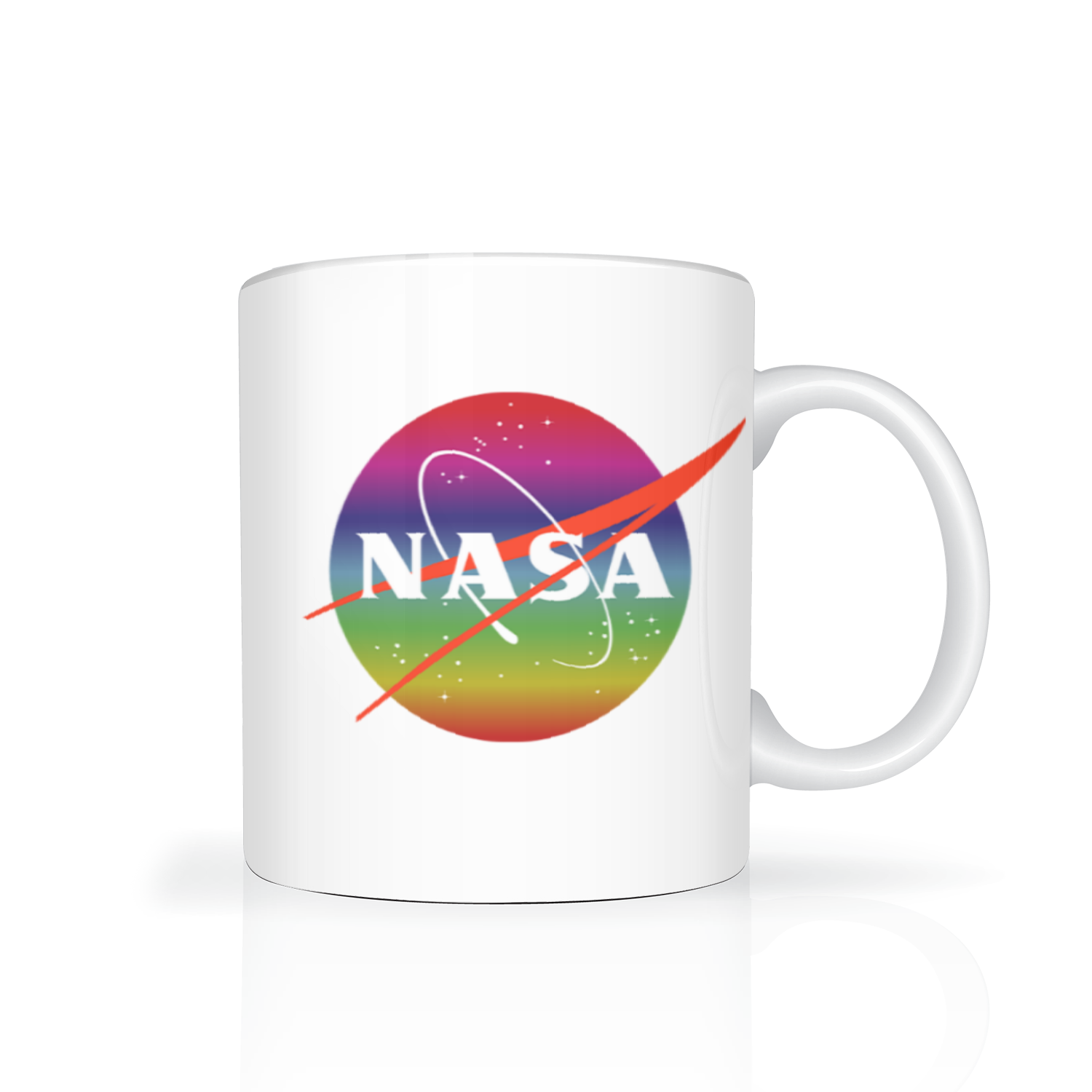 NASA Rainbow Logo 11oz 2 Tone Mug