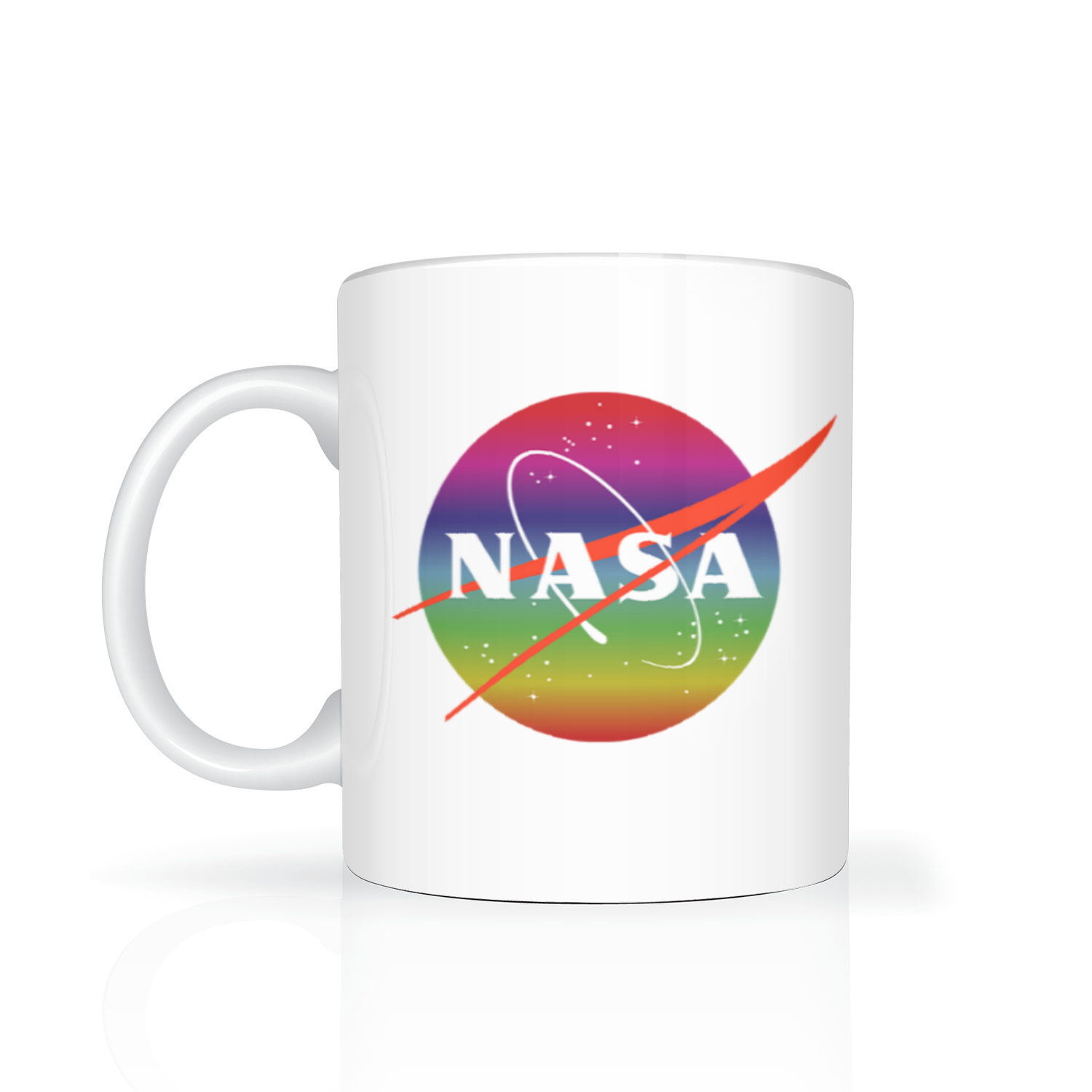 NASA Rainbow Logo 11oz 2 Tone Mug