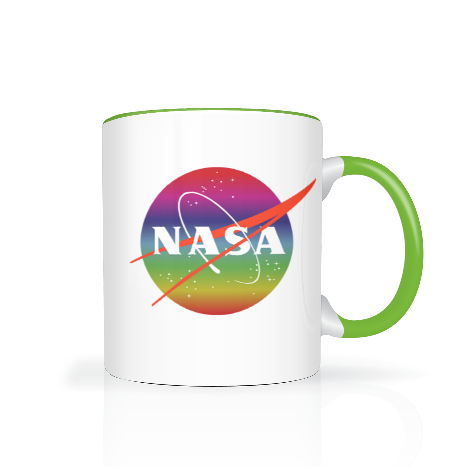 NASA Rainbow Logo 11oz 2 Tone Mug
