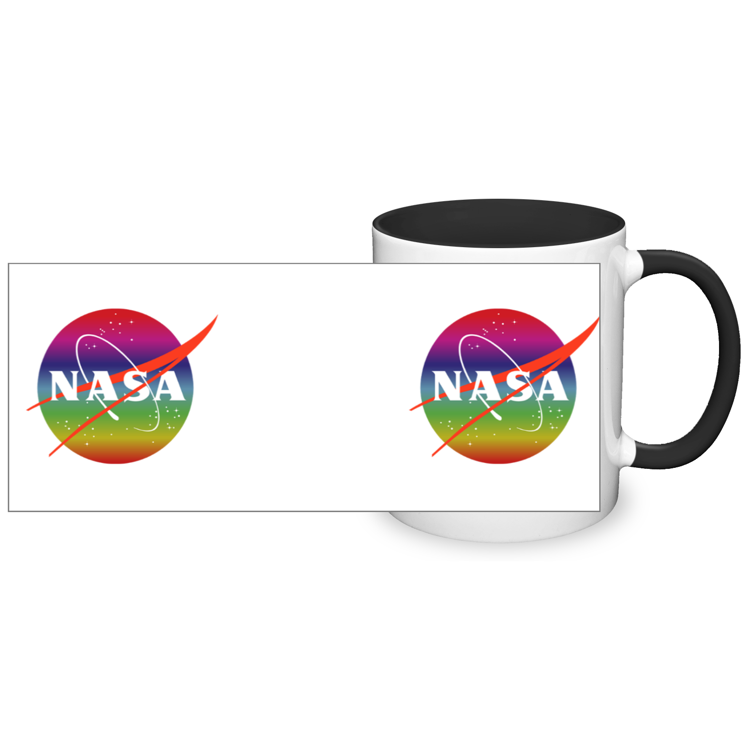 NASA Rainbow Logo 11oz 2 Tone Mug