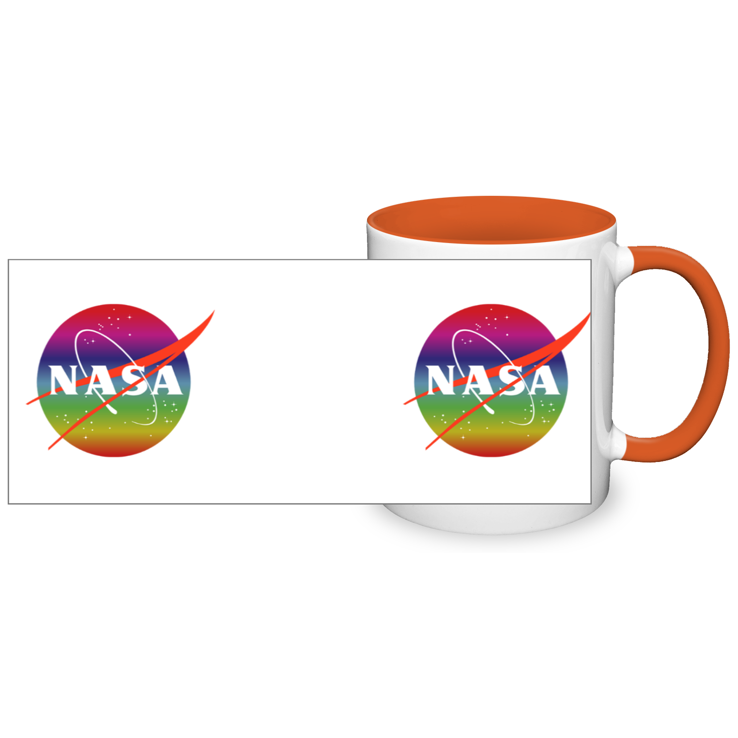 NASA Rainbow Logo 11oz 2 Tone Mug