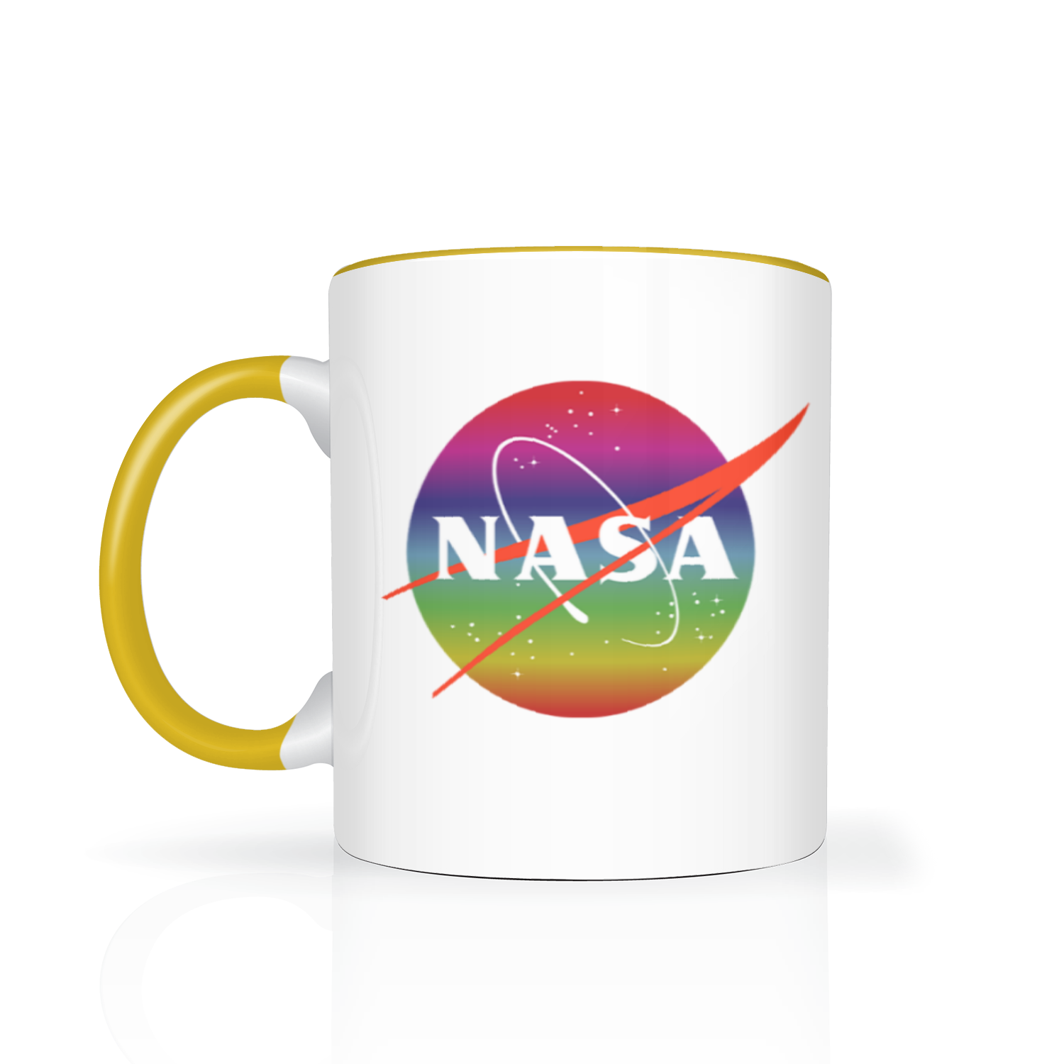 NASA Rainbow Logo 11oz 2 Tone Mug
