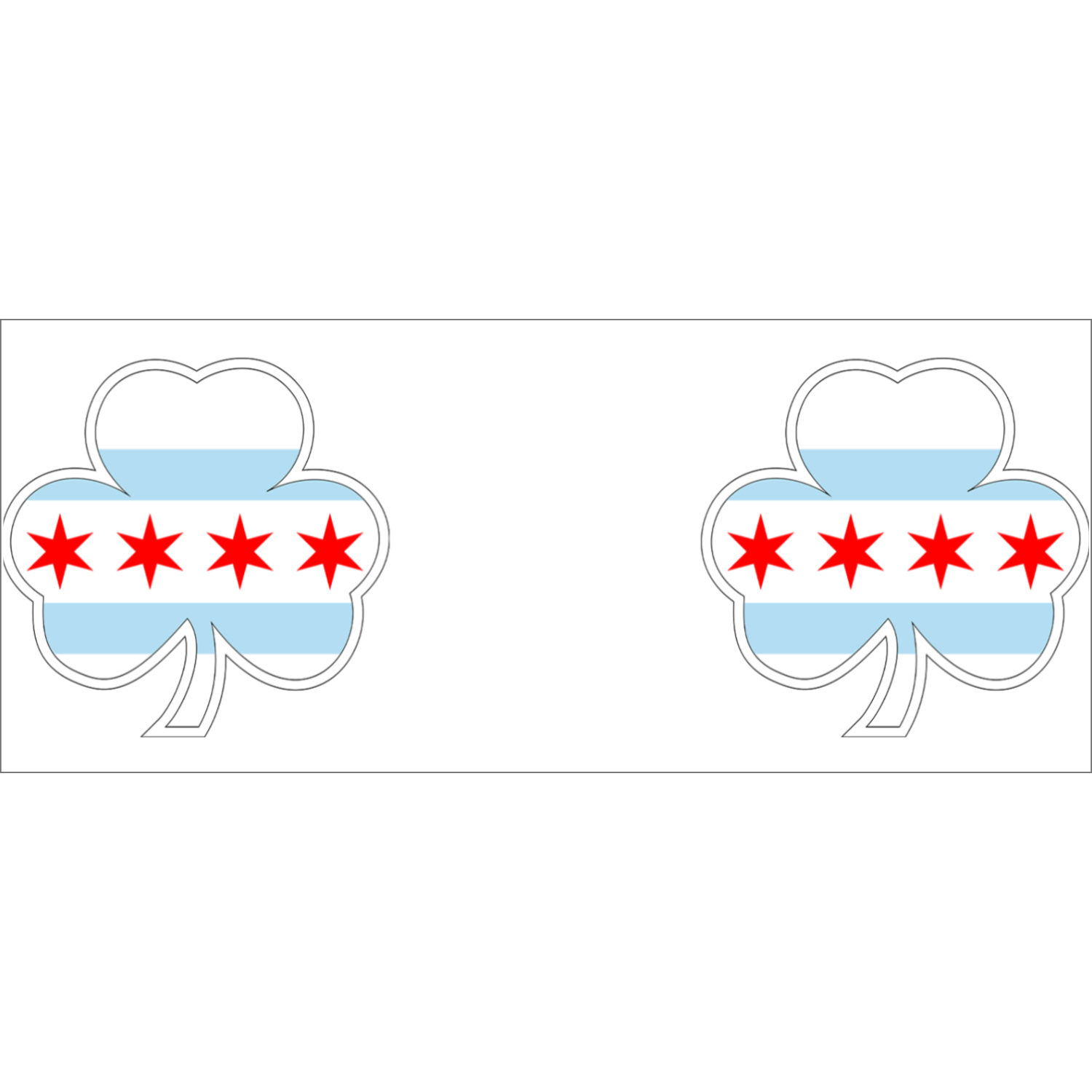 Chicago Flag Shamrock St. Patty’s 2 Tone 15oz Mug