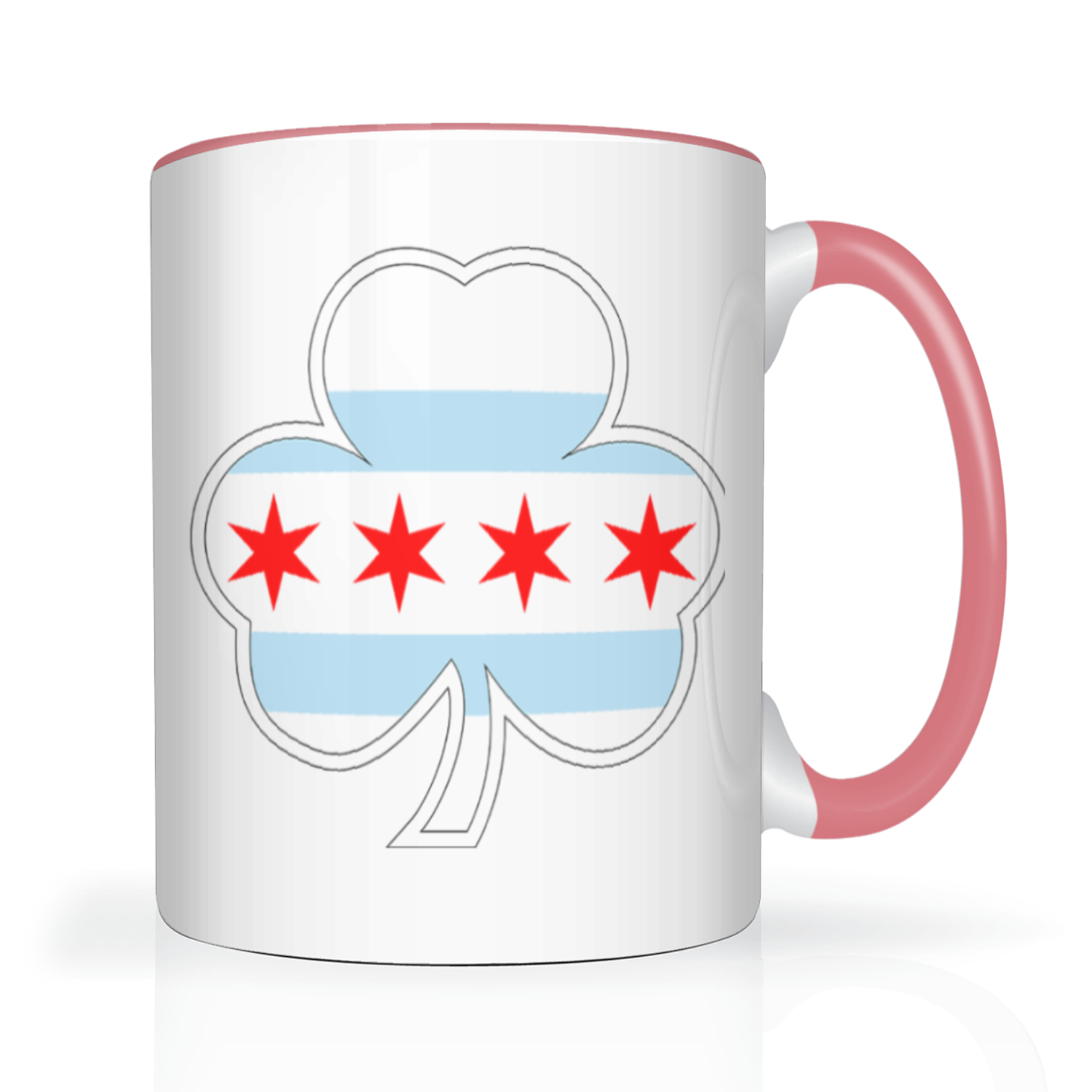 Chicago Flag Shamrock St. Patty’s 2 Tone 15oz Mug