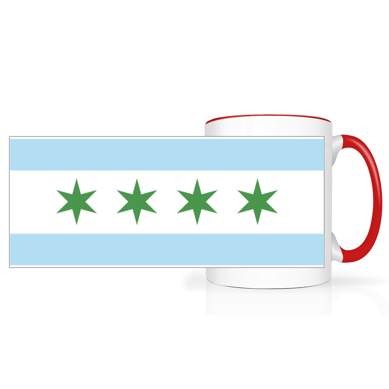 Chicago Flag St. Patty’s 2 Tone 15oz Mug