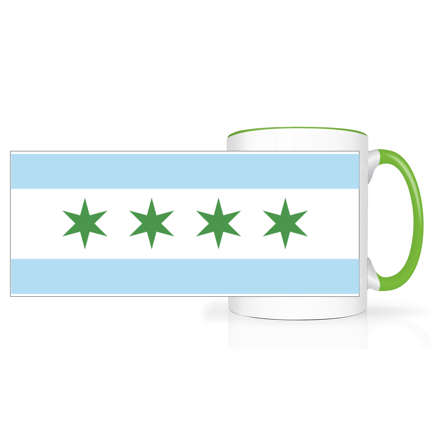 Chicago Flag St. Patty’s 2 Tone 15oz Mug