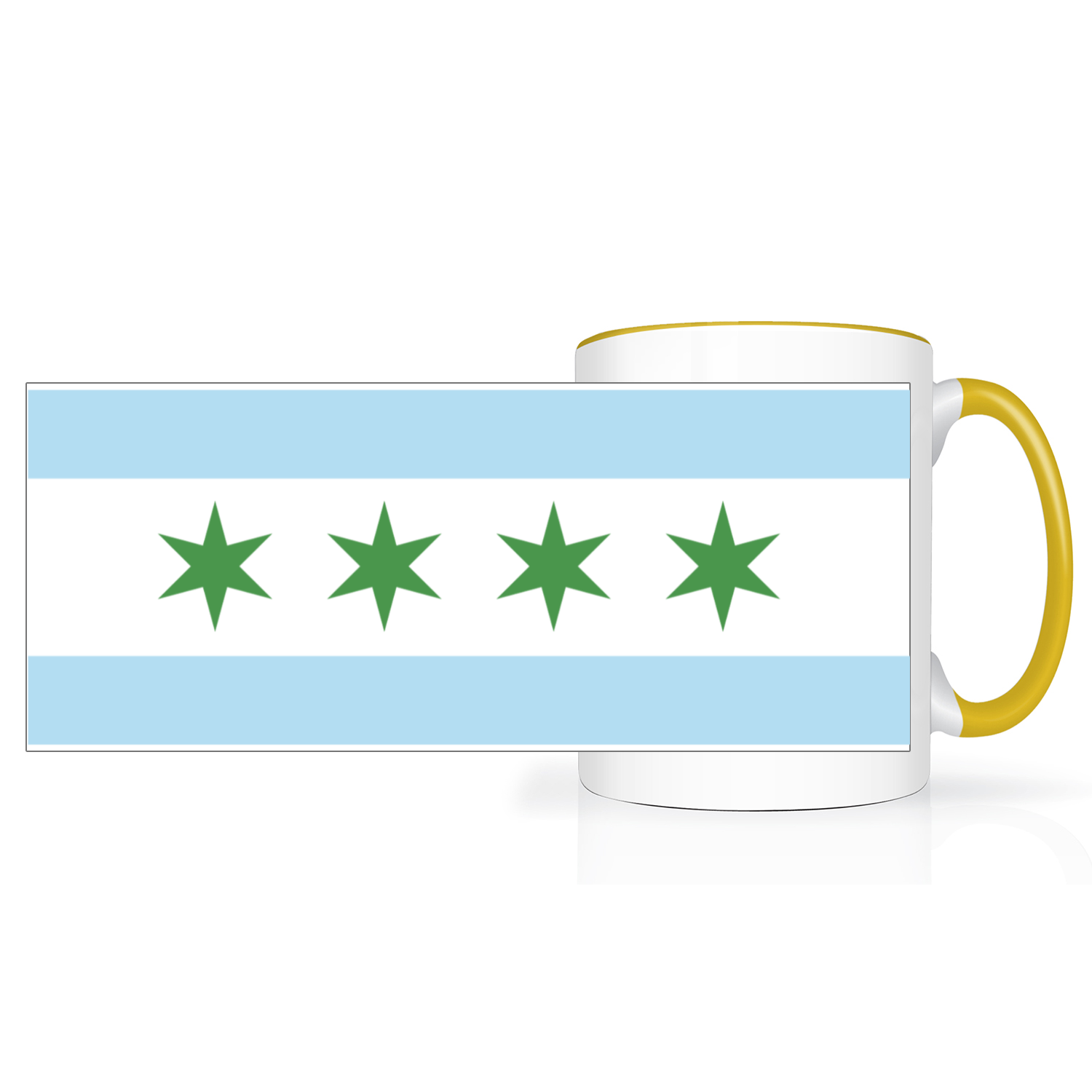 Chicago Flag St. Patty’s 2 Tone 15oz Mug