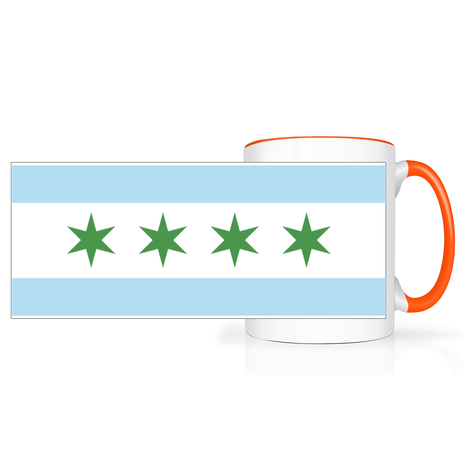 Chicago Flag St. Patty’s 2 Tone 15oz Mug