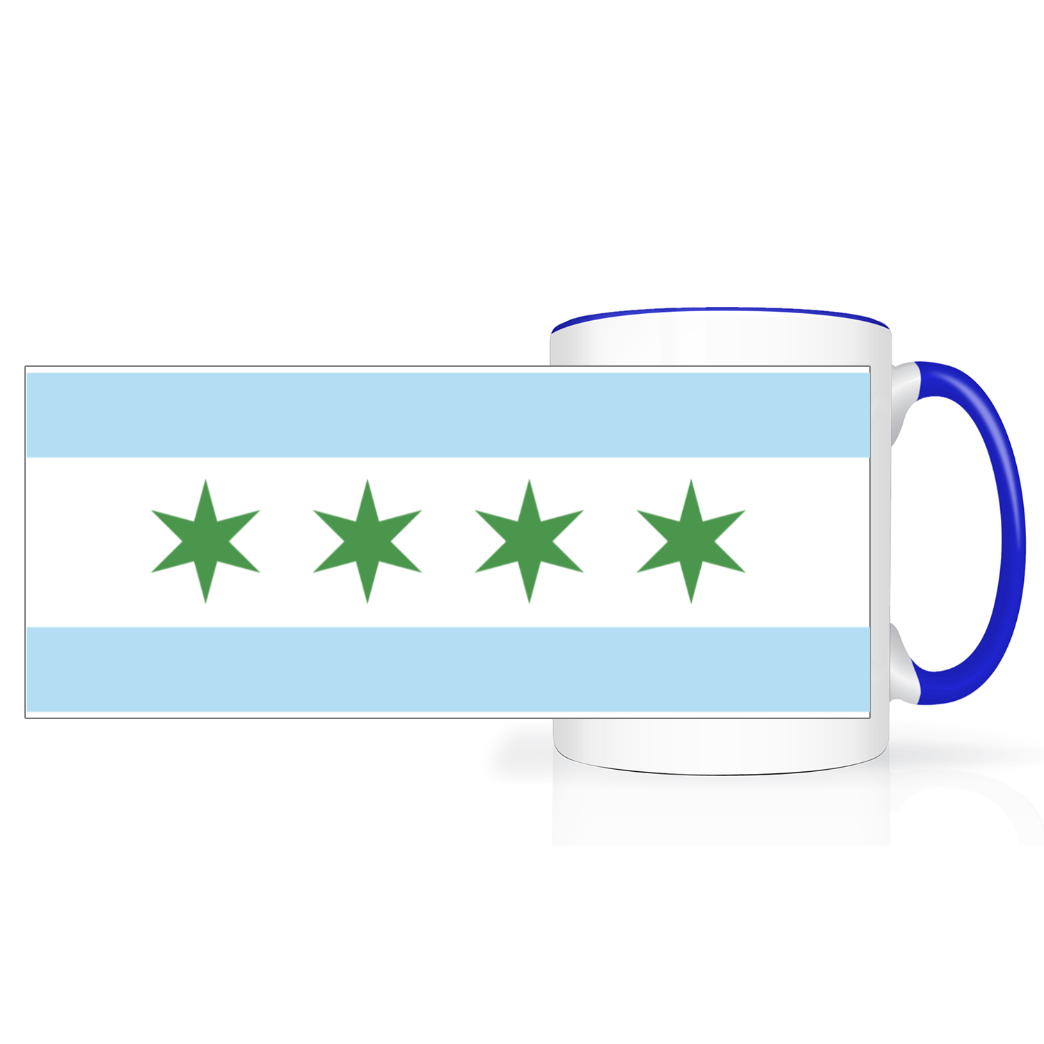 Chicago Flag St. Patty’s 2 Tone 15oz Mug