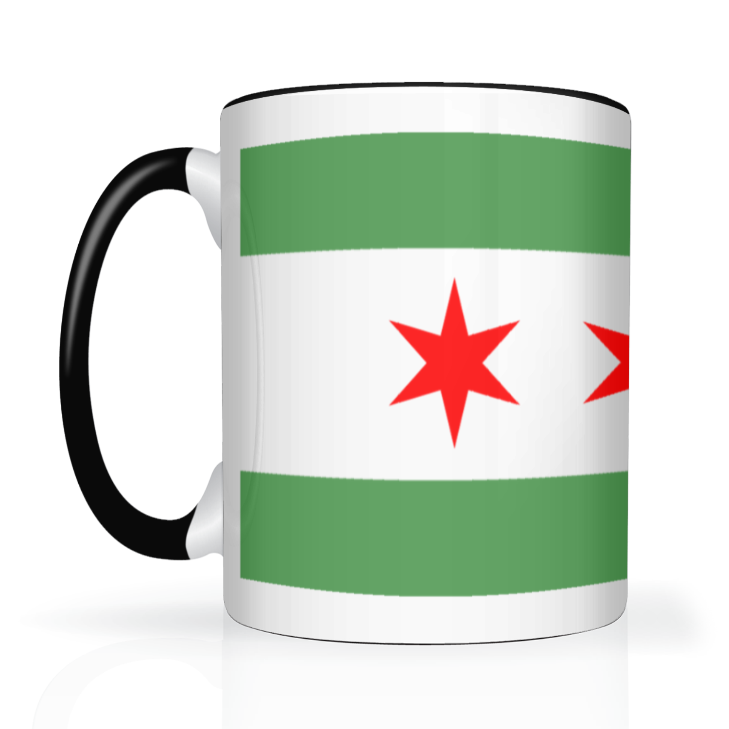 Chicago Flag Green River 2 Tone 15oz Mug