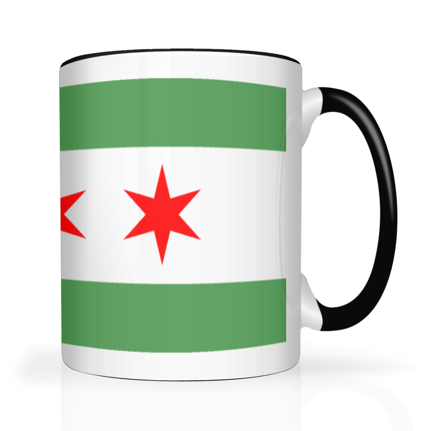 Chicago Flag Green River 2 Tone 15oz Mug