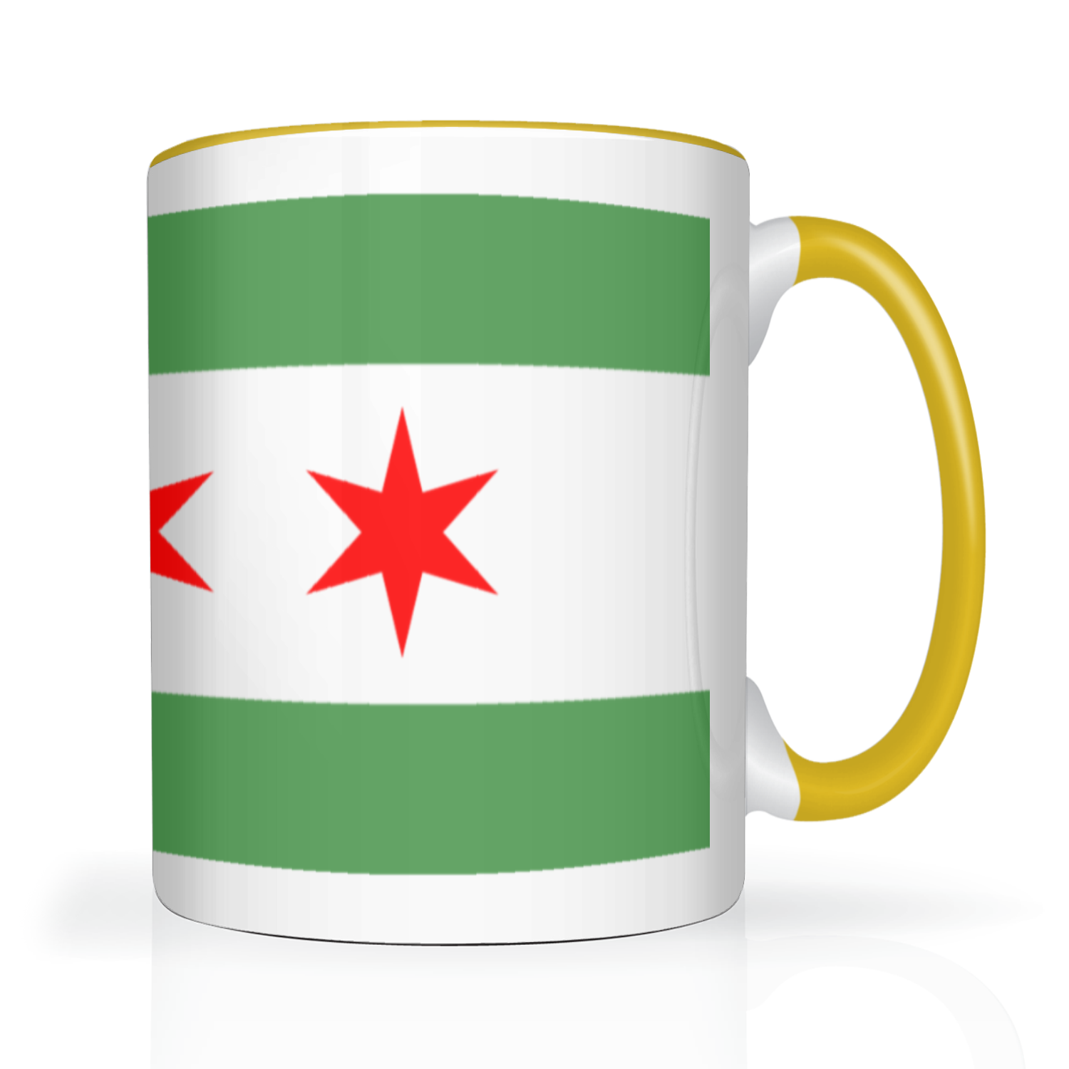 Chicago Flag Green River 2 Tone 15oz Mug