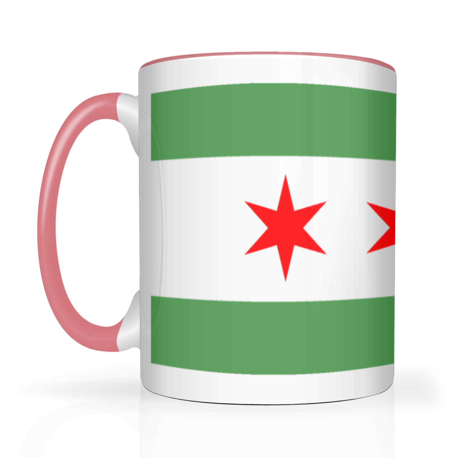 Chicago Flag Green River 2 Tone 15oz Mug
