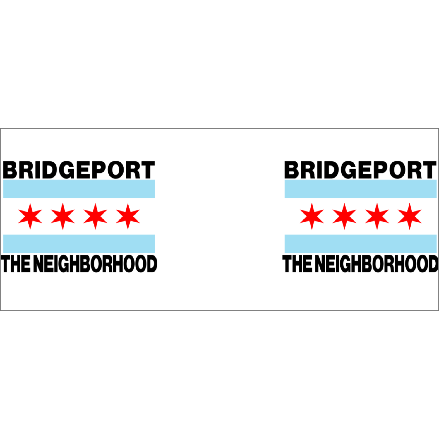 Chicago Flag Bridgeport 2 Tone 15oz Mug