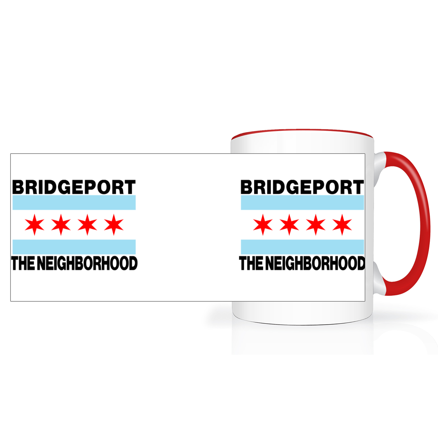 Chicago Flag Bridgeport 2 Tone 15oz Mug