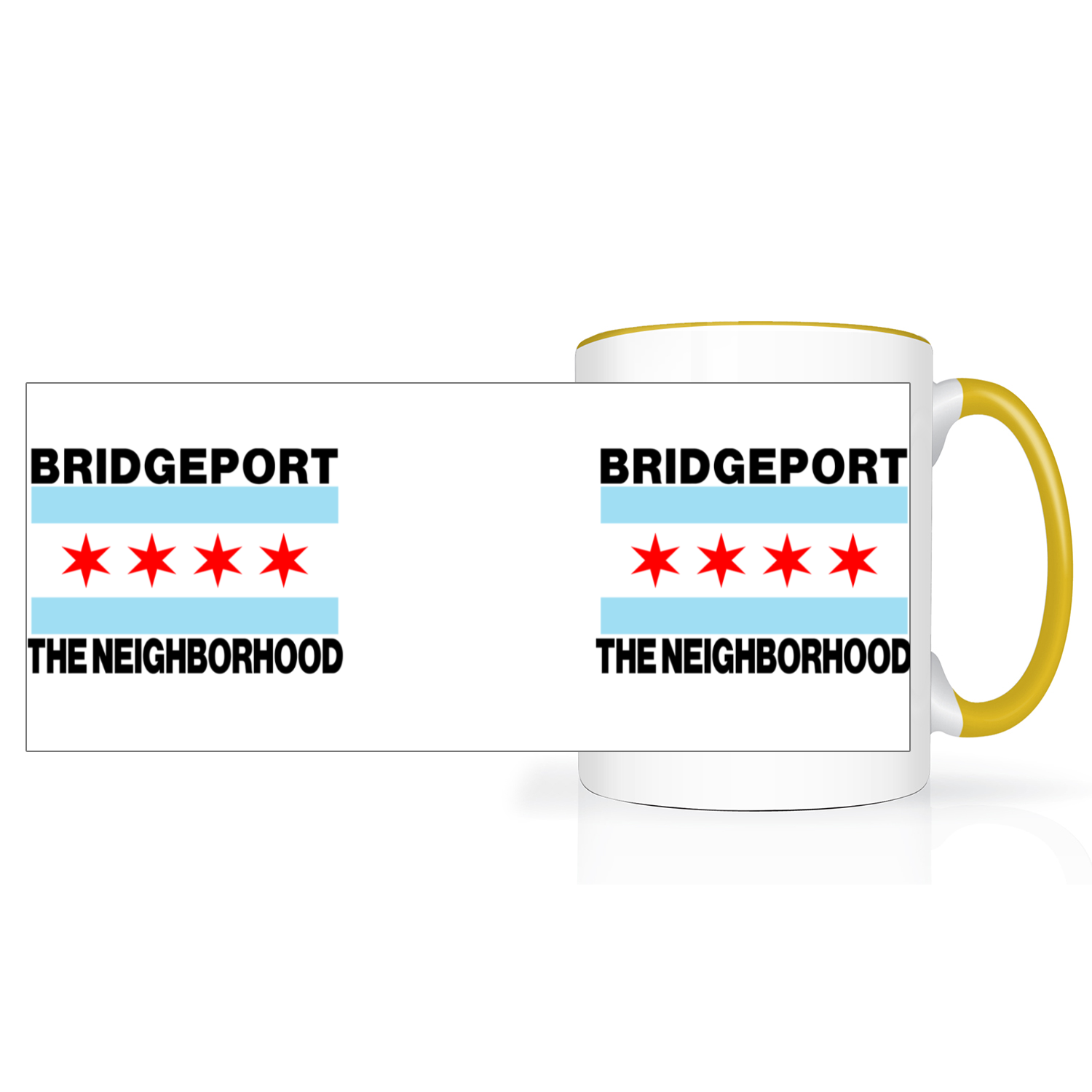 Chicago Flag Bridgeport 2 Tone 15oz Mug
