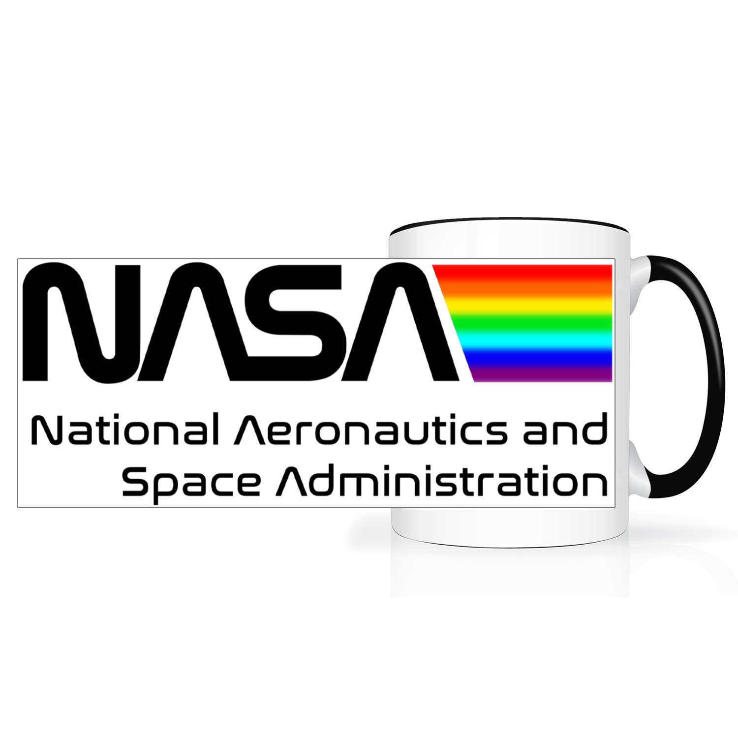 NASA Space Logo 2 Tone 15oz Mug