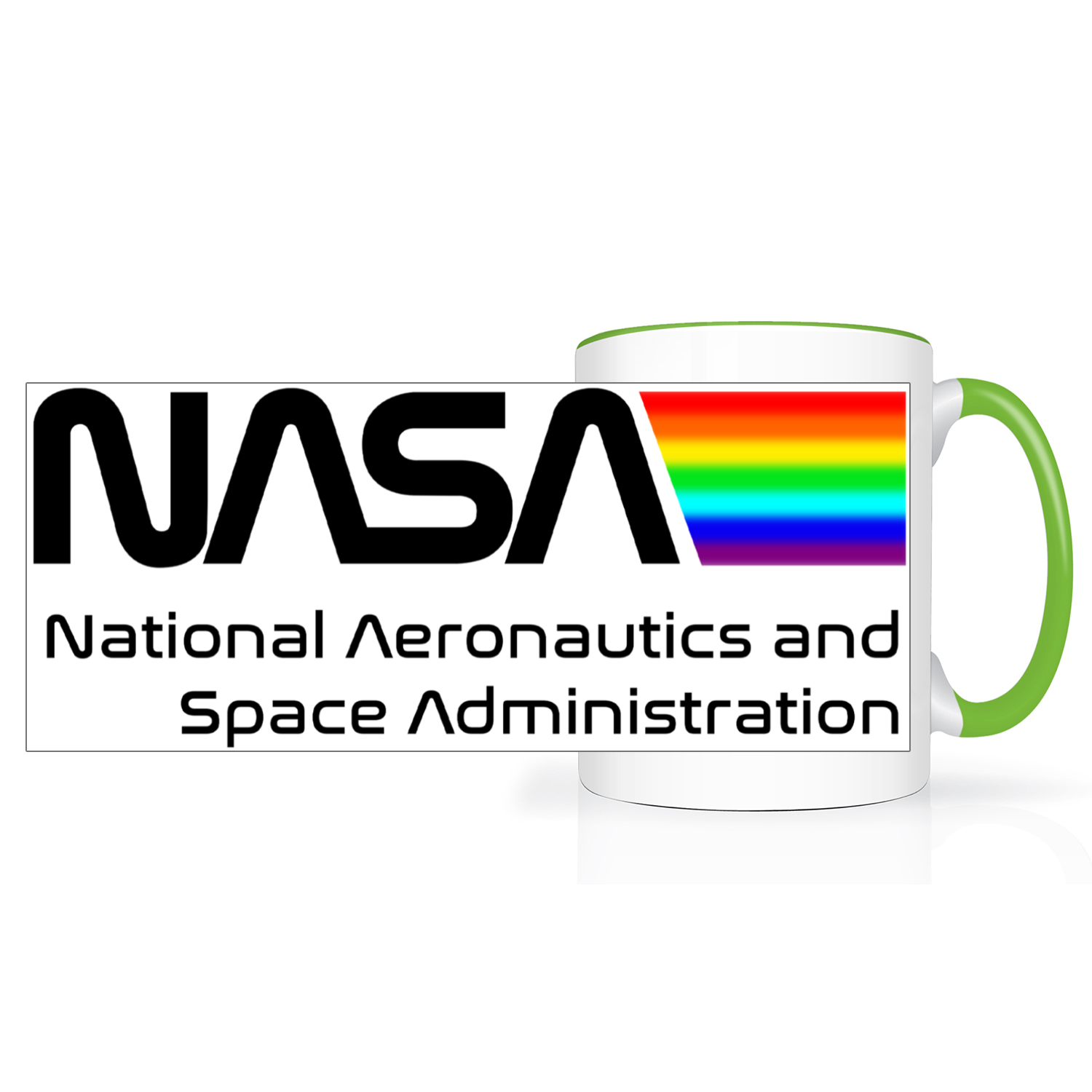 NASA Space Logo 2 Tone 15oz Mug