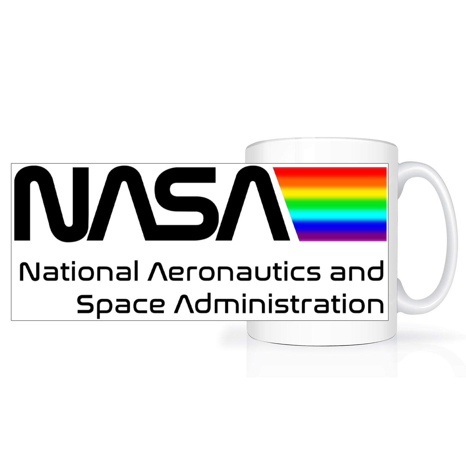NASA Space Logo 2 Tone 15oz Mug