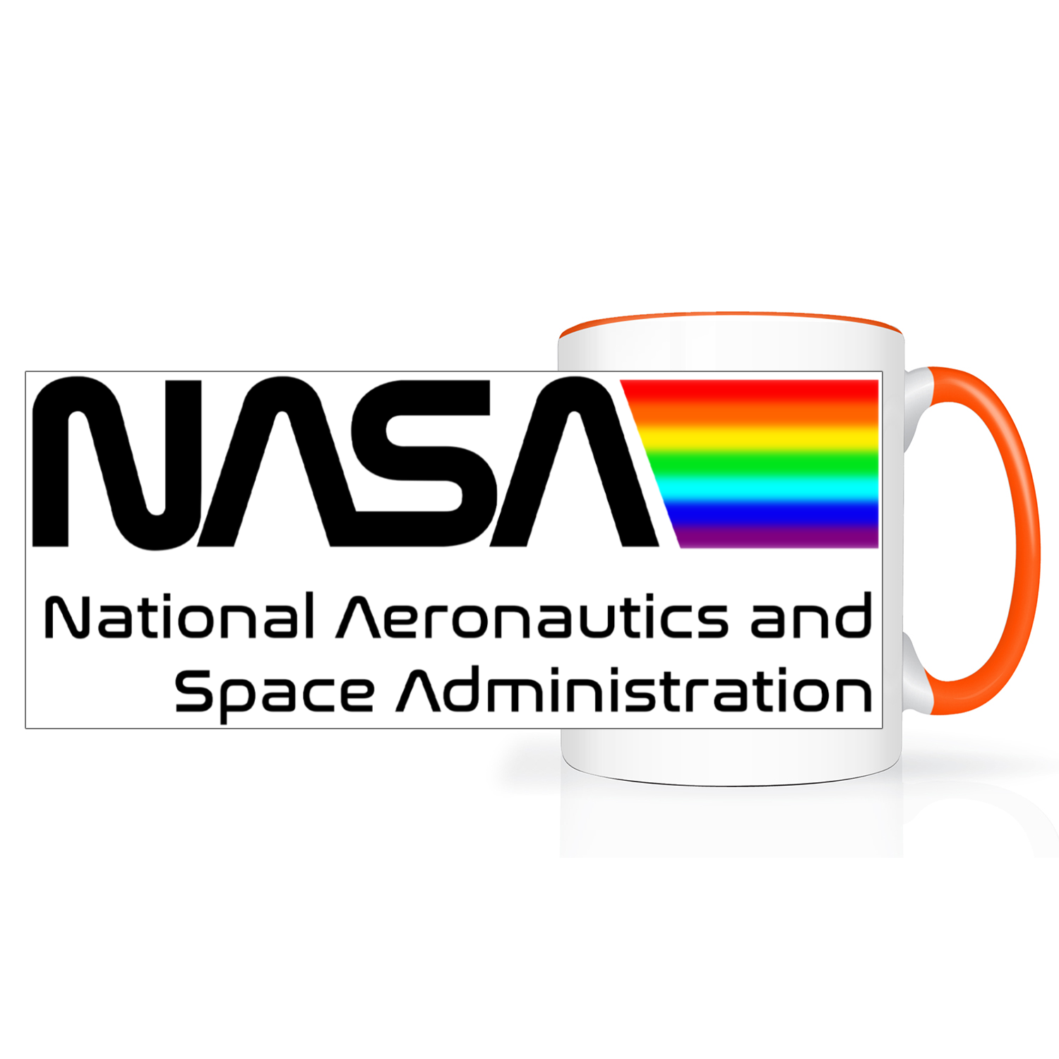 NASA Space Logo 2 Tone 15oz Mug