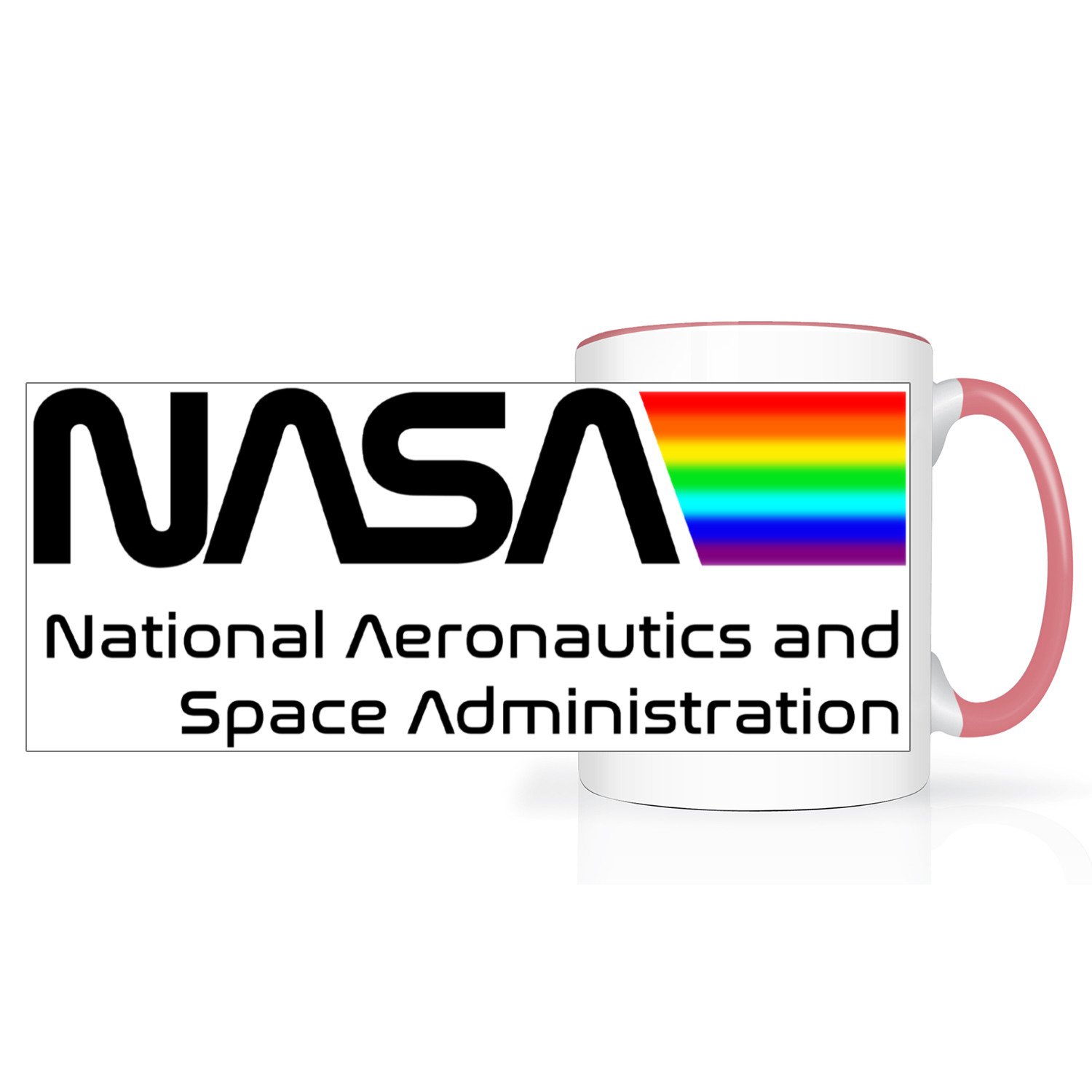 NASA Space Logo 2 Tone 15oz Mug
