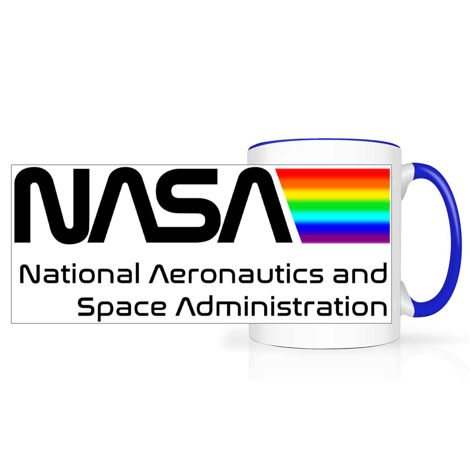 NASA Space Logo 2 Tone 15oz Mug