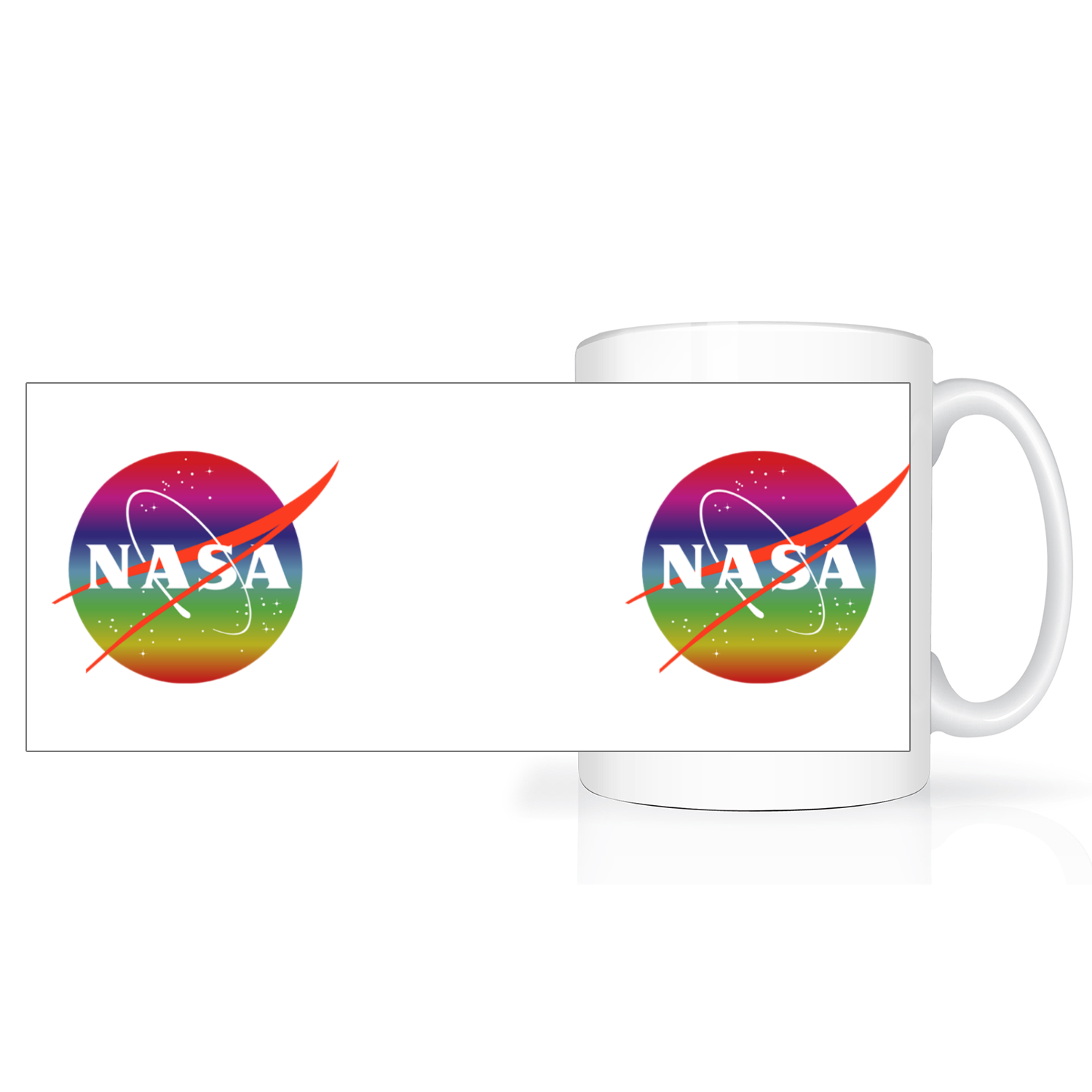 NASA Rainbow 2 Tone 15oz Mug