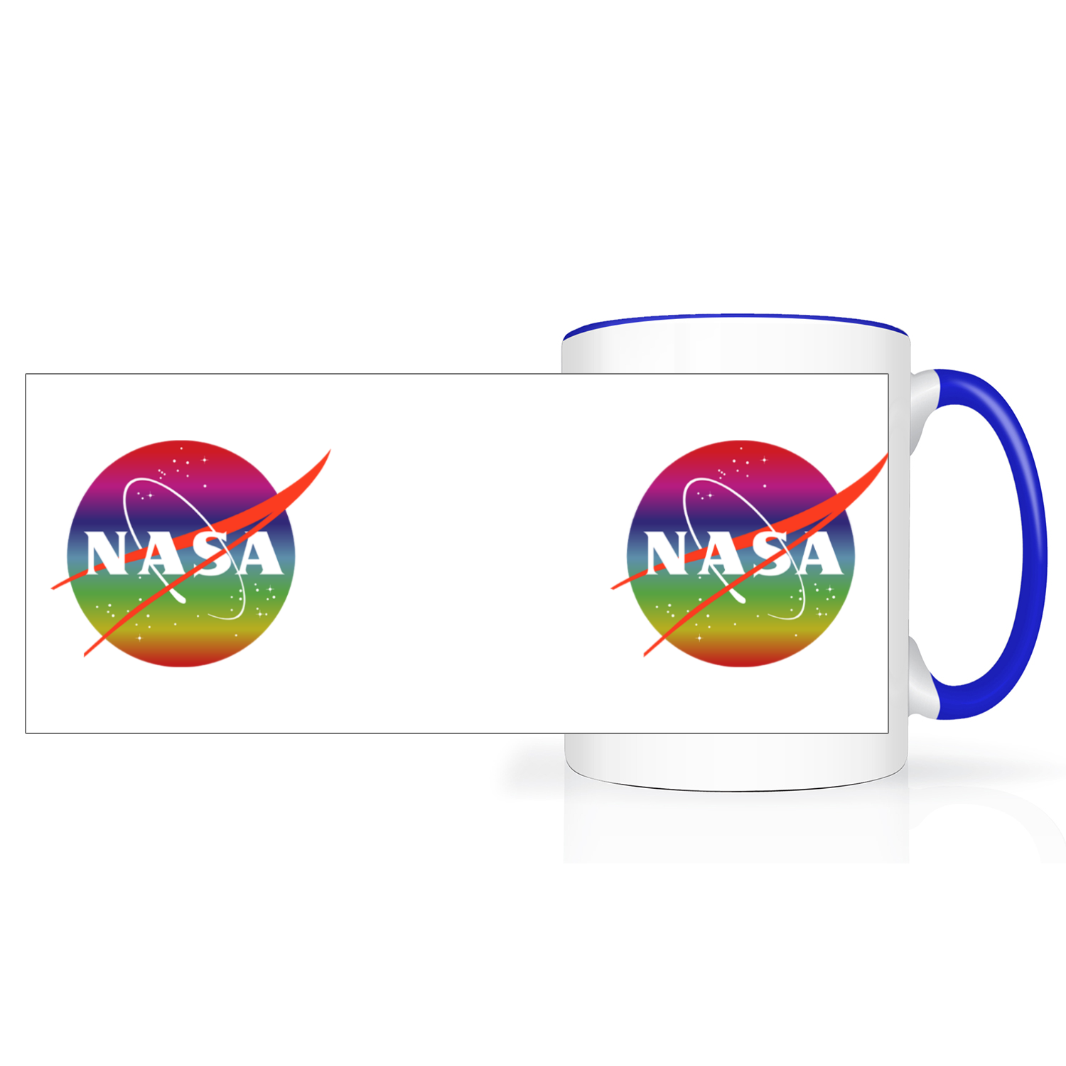 NASA Rainbow 2 Tone 15oz Mug