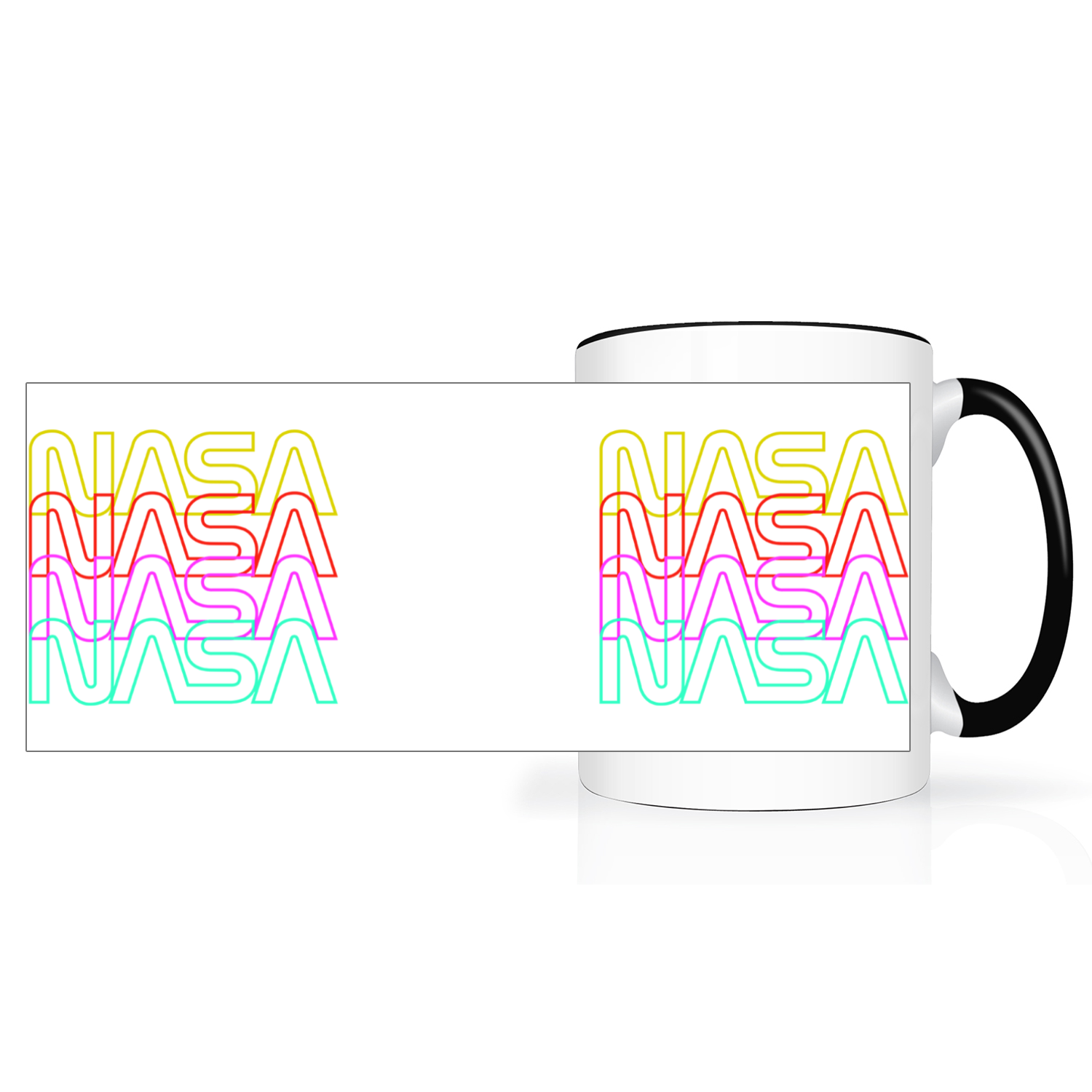 NASA Worm 2 Tone 15oz Mug