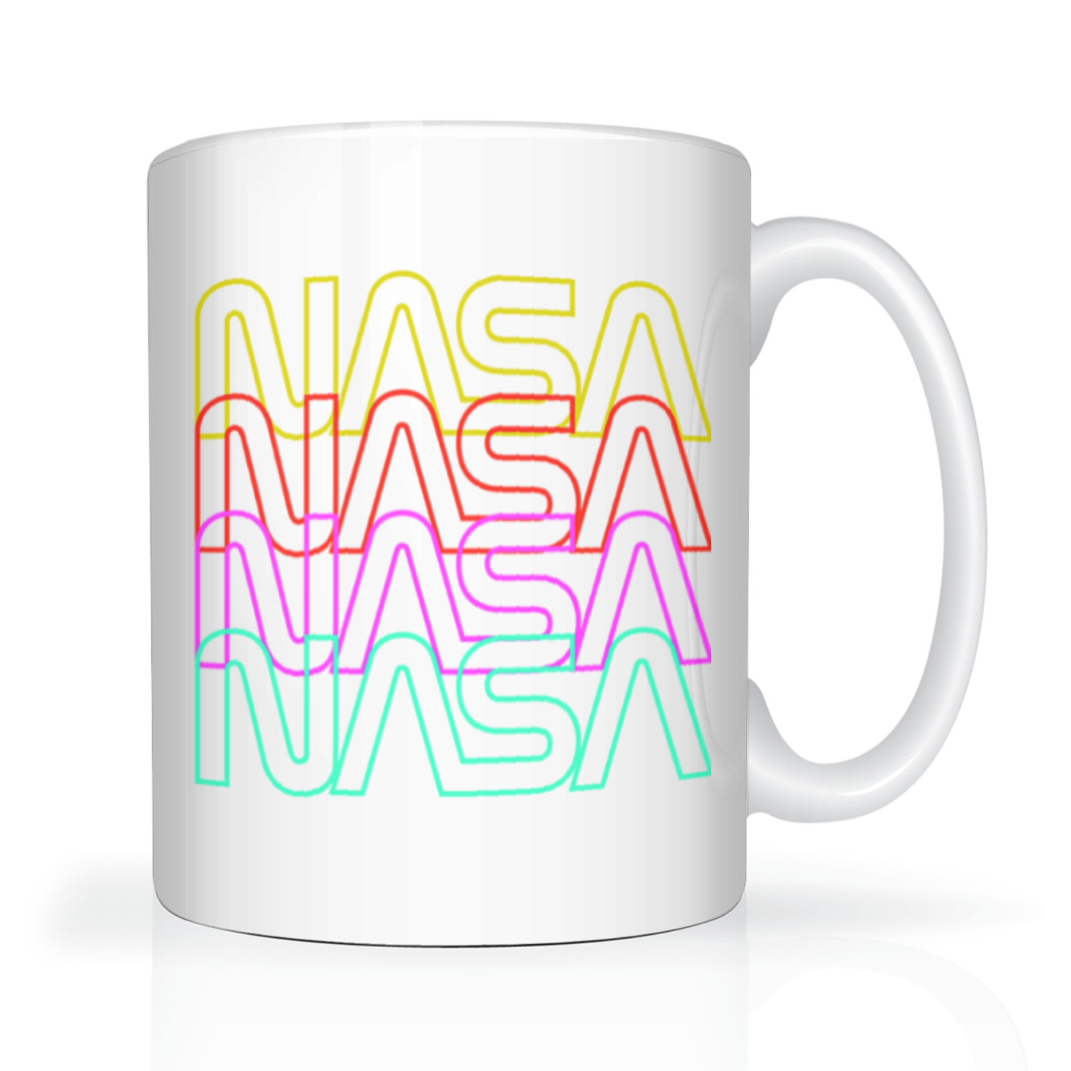 NASA Worm 2 Tone 15oz Mug