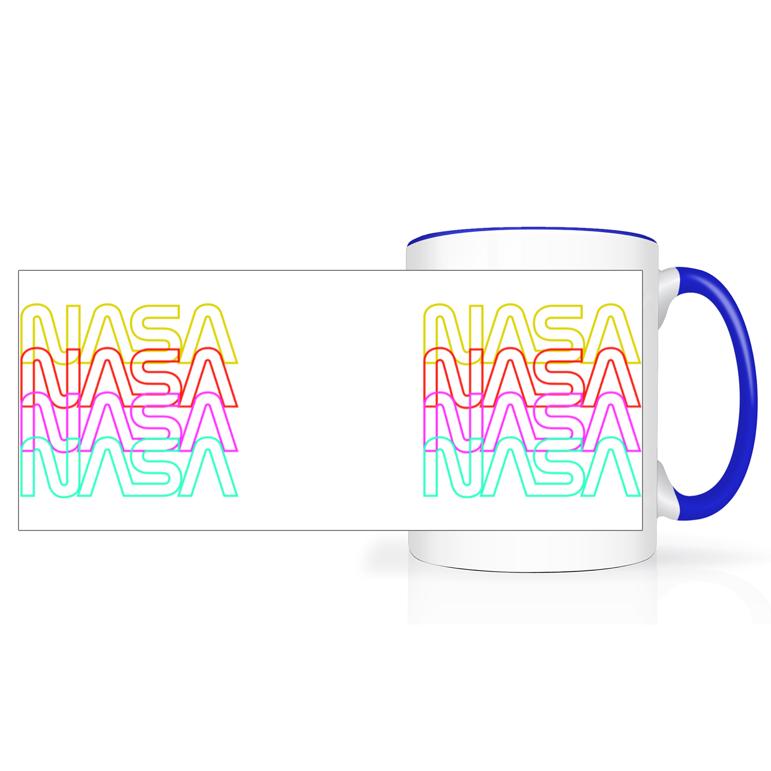 NASA Worm 2 Tone 15oz Mug