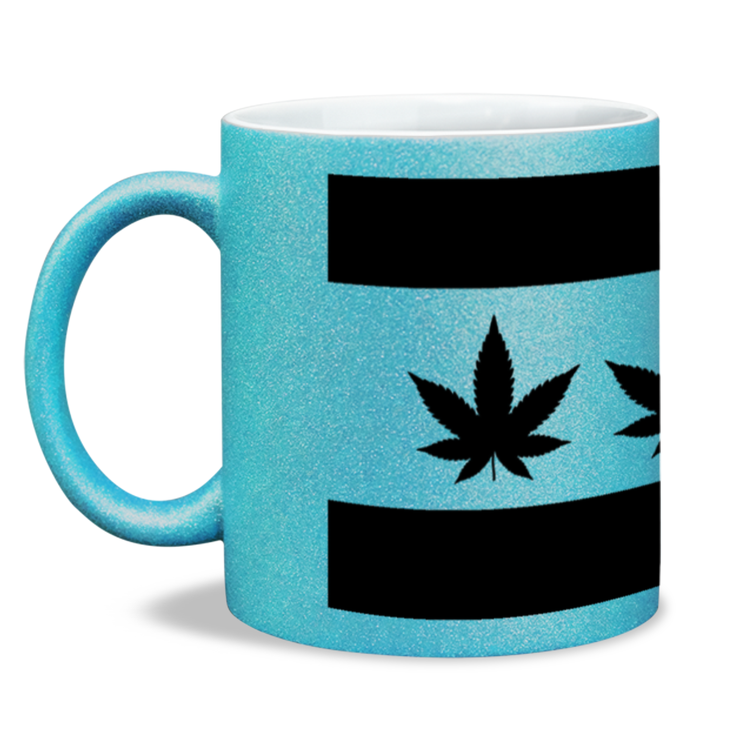 Chicago Flag Four Pot Leaf 11oz Sparkling Mug